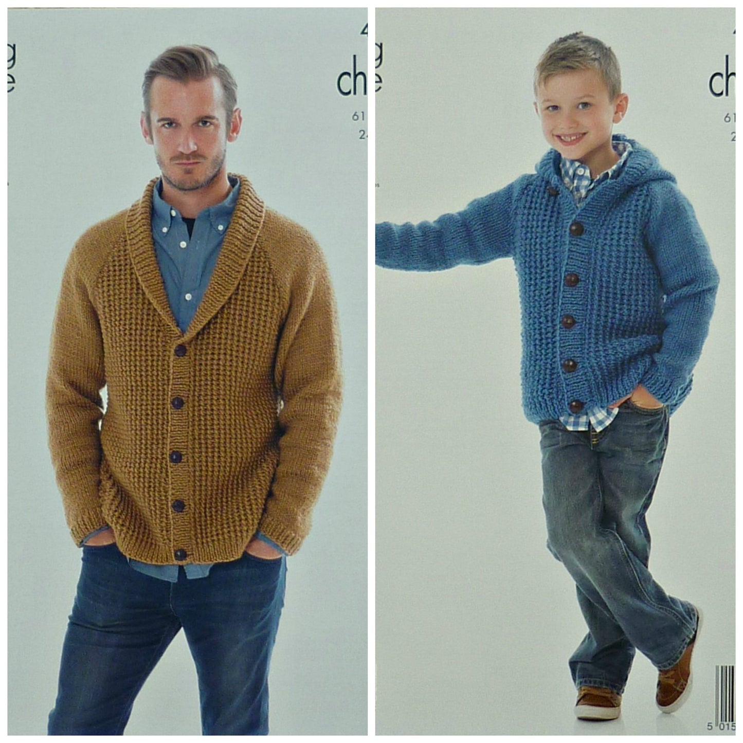 DIGITAL Knitting Pattern Mens/Boys Long Sleeve Round Neck/Hooded Jumper Chunky 4088