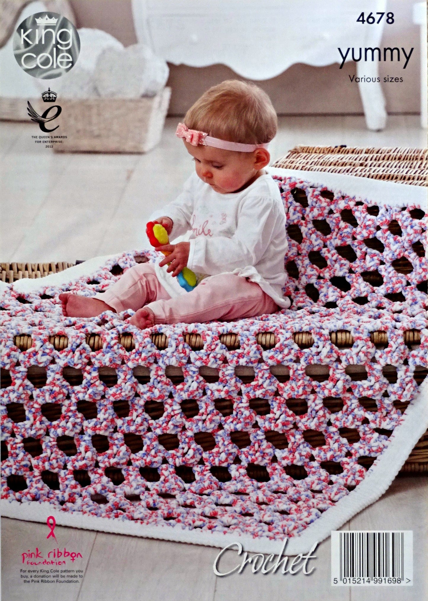 DIGITAL Crochet Pattern Baby Blankets 2 designs Yummy Chunky King Cole 4678