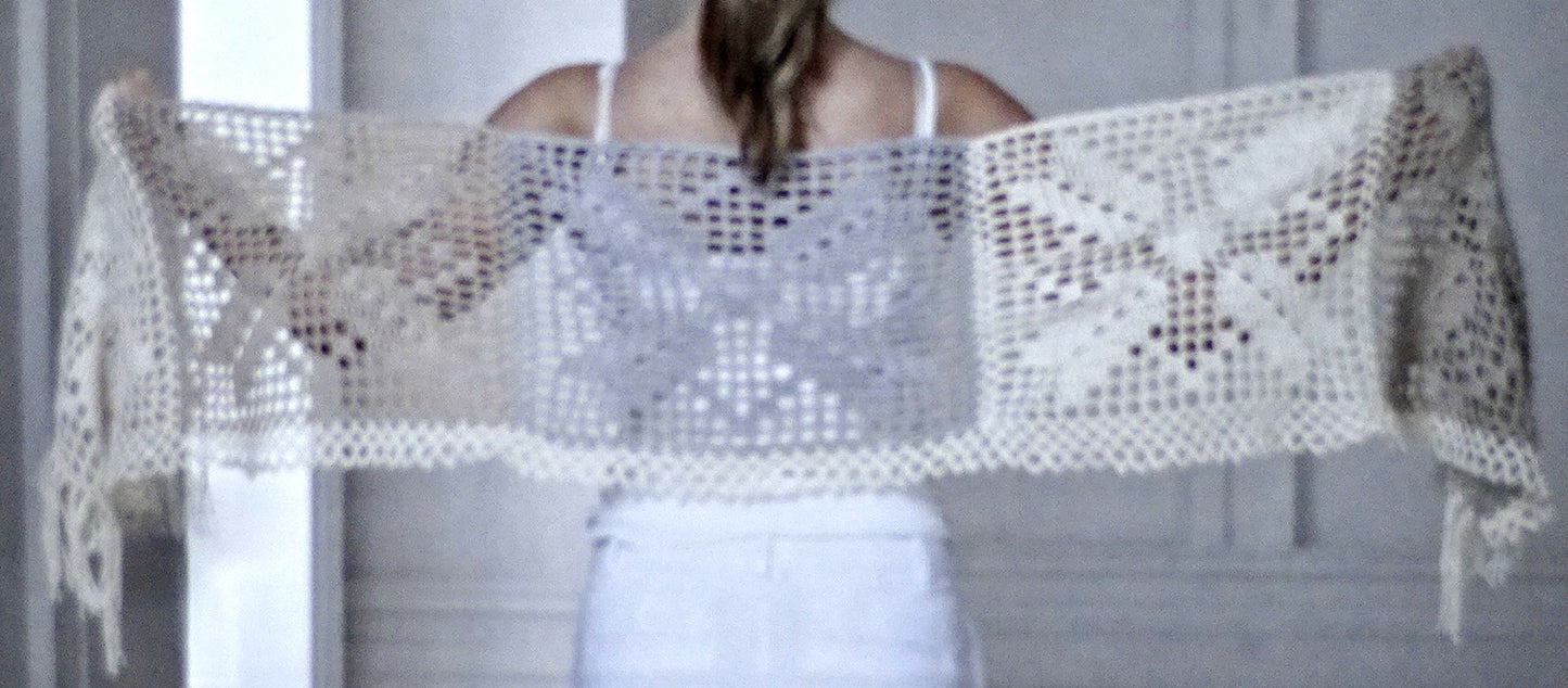 DIGITAL Crochet Pattern Ladies Granny Squares Wrap and Sleeveless Top Cotton DK King Cole 5116