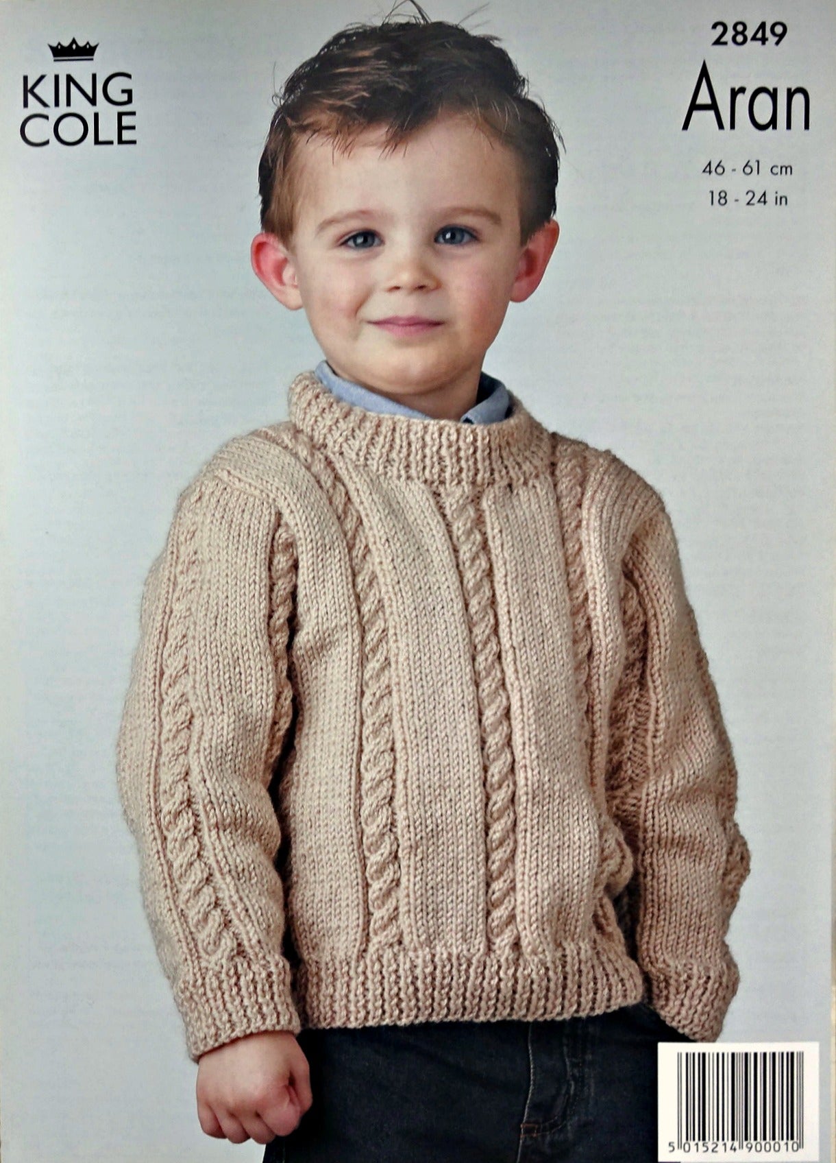 DIGITAL Knitting Pattern Girls Cable Cardigan, Jumper and Shoulder Bag Aran King Cole 2849