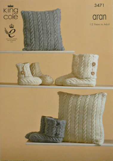 Aran cushion outlet knitting patterns