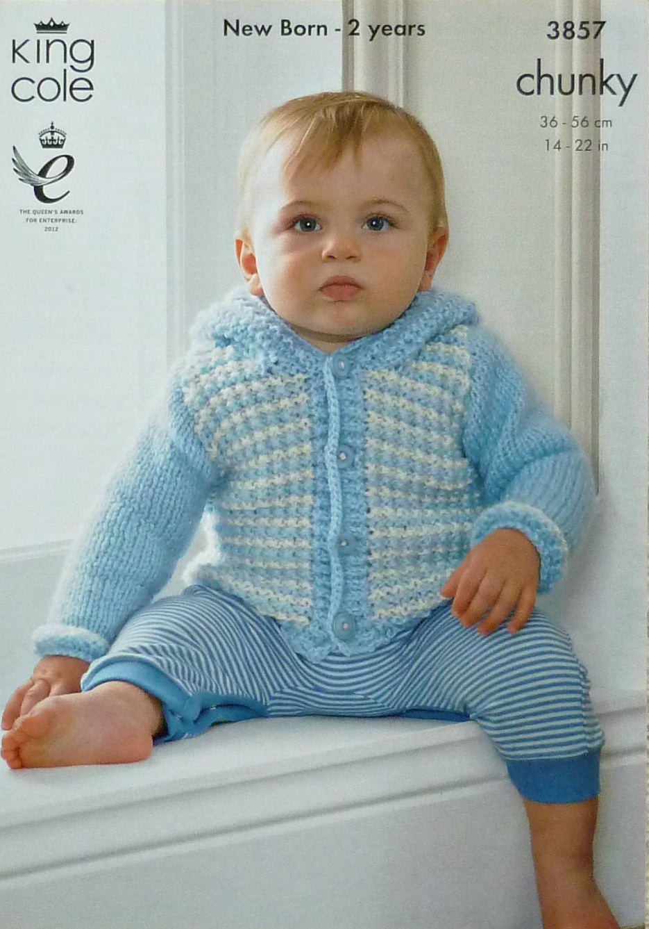 DIGITAL Knitting Pattern Baby Check Pattern Outdoor Outfits Chunky King Cole 3857