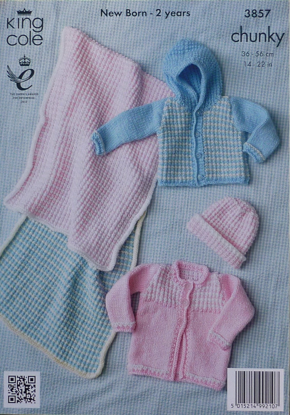 DIGITAL Knitting Pattern Baby Check Pattern Outdoor Outfits Chunky King Cole 3857