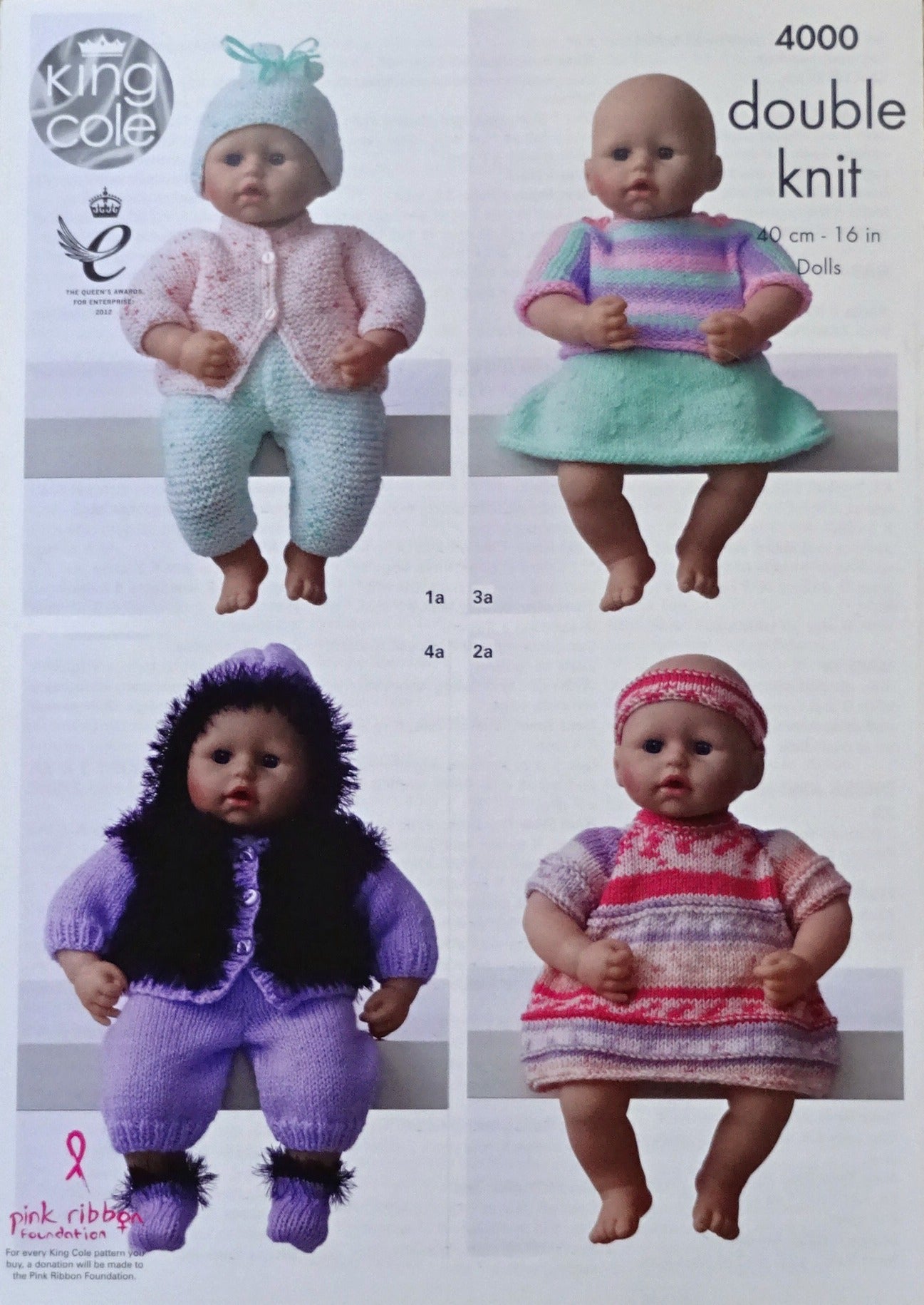 DIGITAL Knitting Pattern Dolls Clothes Premature Baby's EASY KNIT Outfits DK King Cole 4000