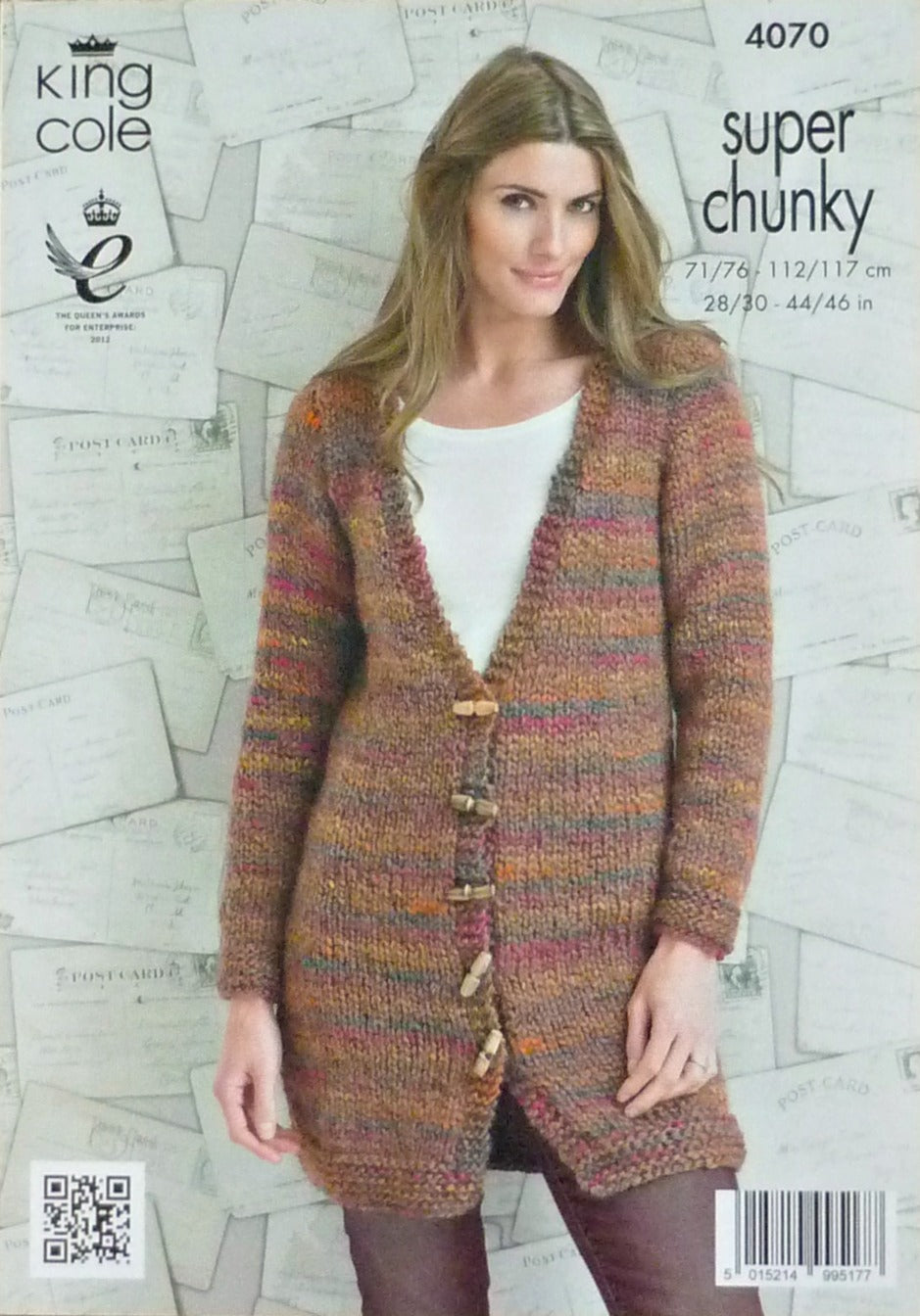 DIGITAL Knitting Pattern Ladies Easy Knit Long Tunic/Jumper & Cardigan Super Chunky King Cole 4070