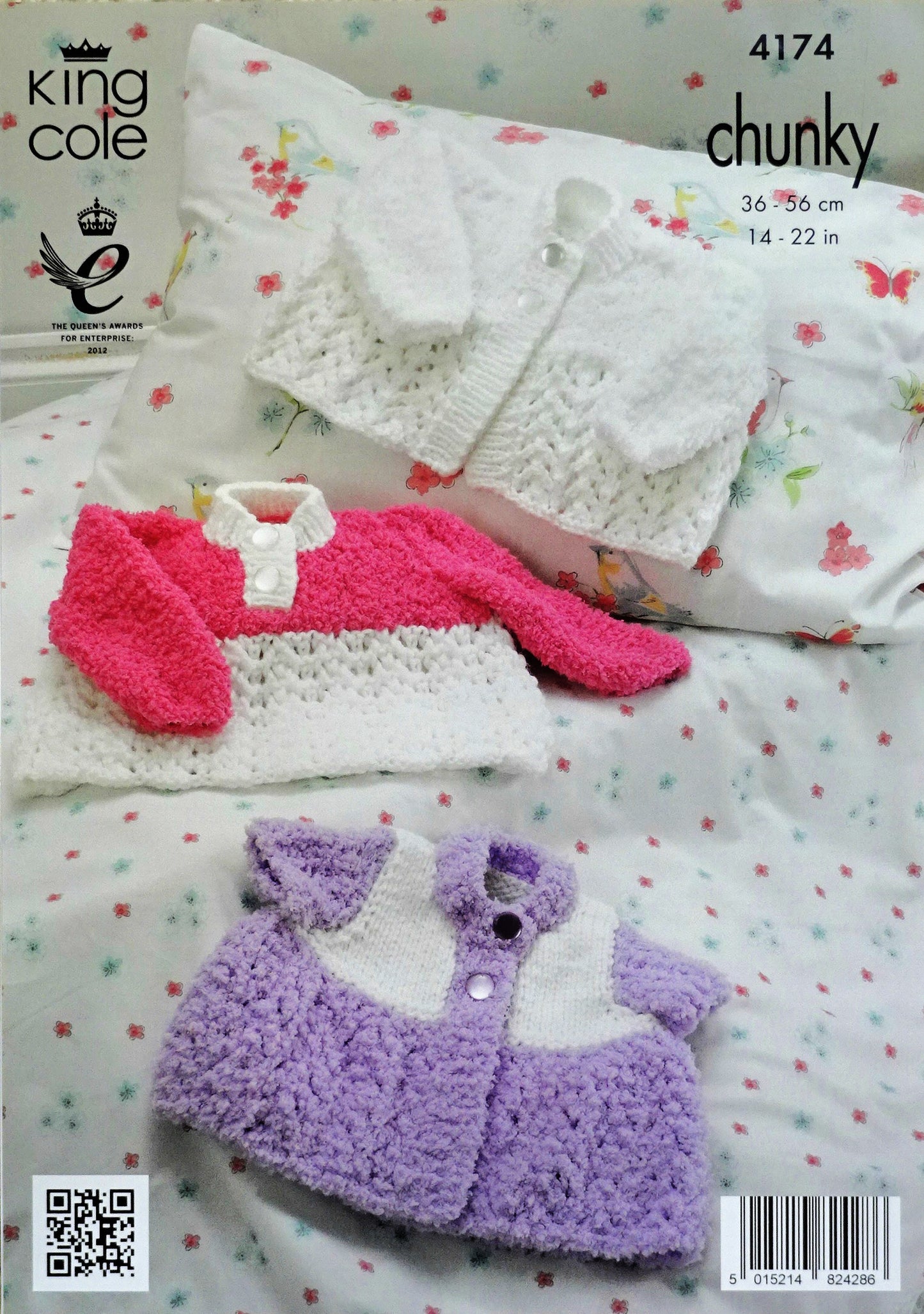 DIGITAL Knitting Pattern Baby's Easy Knit Lace Skirt Cardigans and Jumper Cuddles DK King Cole 4174