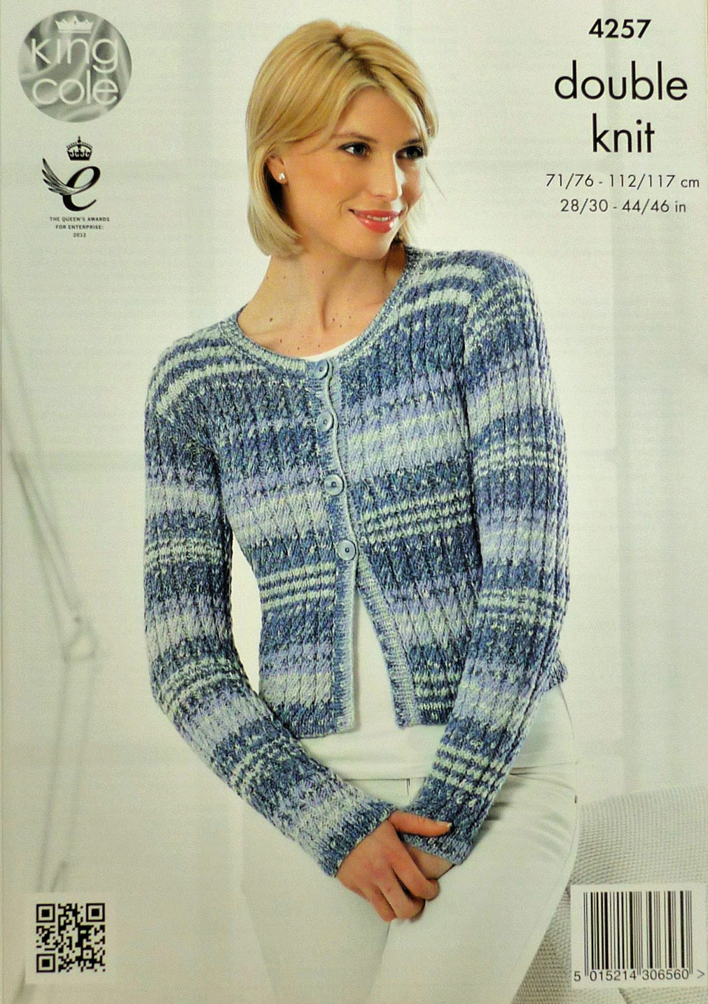 DIGITAL Knitting Pattern Ladies Cable Jumper and Cardigan Drifter DK King Cole 4257
