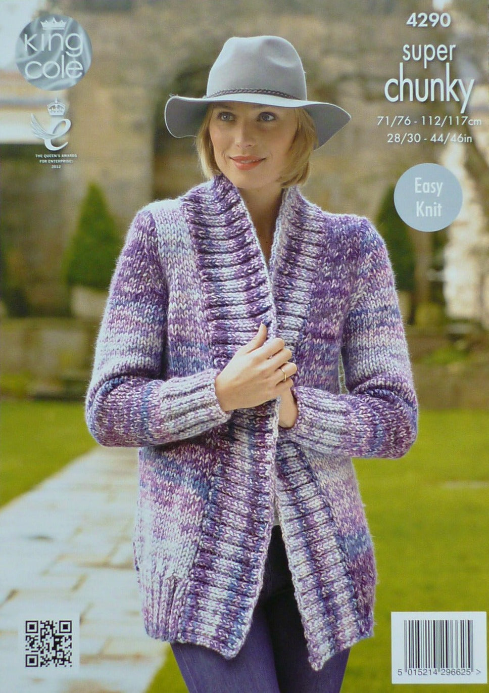 DIGITAL Knitting Pattern Ladies Easy Knit Jacket and Polo Neck Jumper Super Chunky King Cole 4290