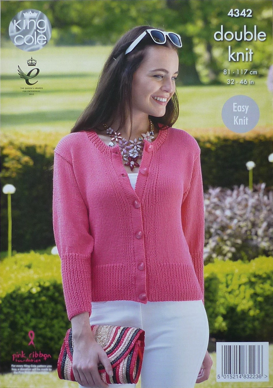 DIGITAL Knitting Pattern Ladies Easy Knit Lace Hem Tunic & Cardigan Bamboo DK King Cole 4342