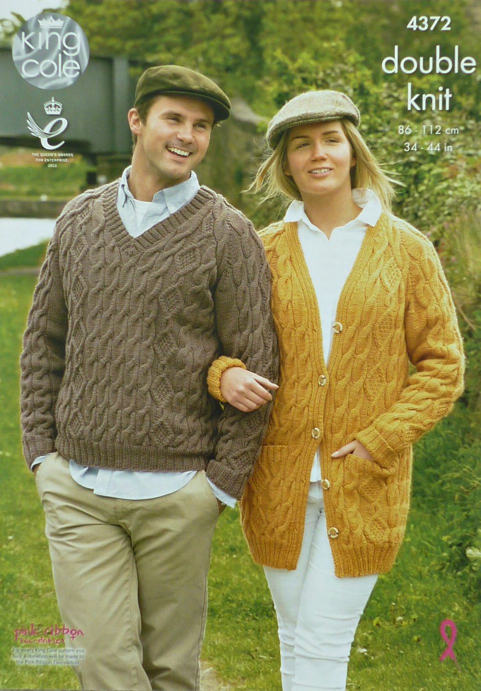 DIGITAL Knitting Pattern Ladies/Mens Cable Jumper & Long Cable Jacket DK King Cole 4372