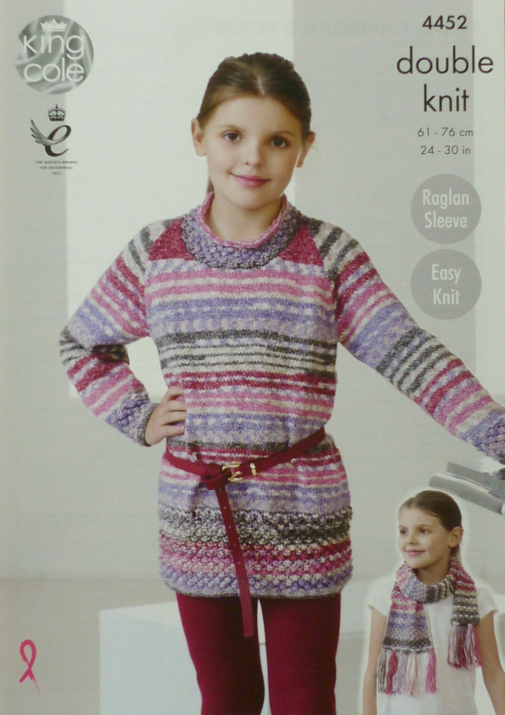 DIGITAL Knitting Pattern Childrens Easy Knit Tunic/Dress Bolero & Scarf Drifter DK King Cole 4452