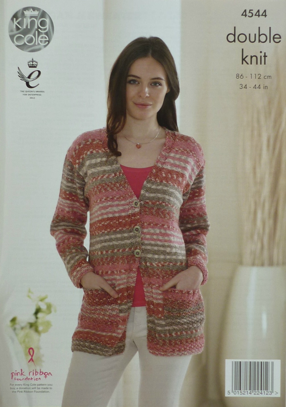 DIGITAL Knitting Pattern Ladies Jumper and Long Jacket Pockets Drifter DK King Cole 4544