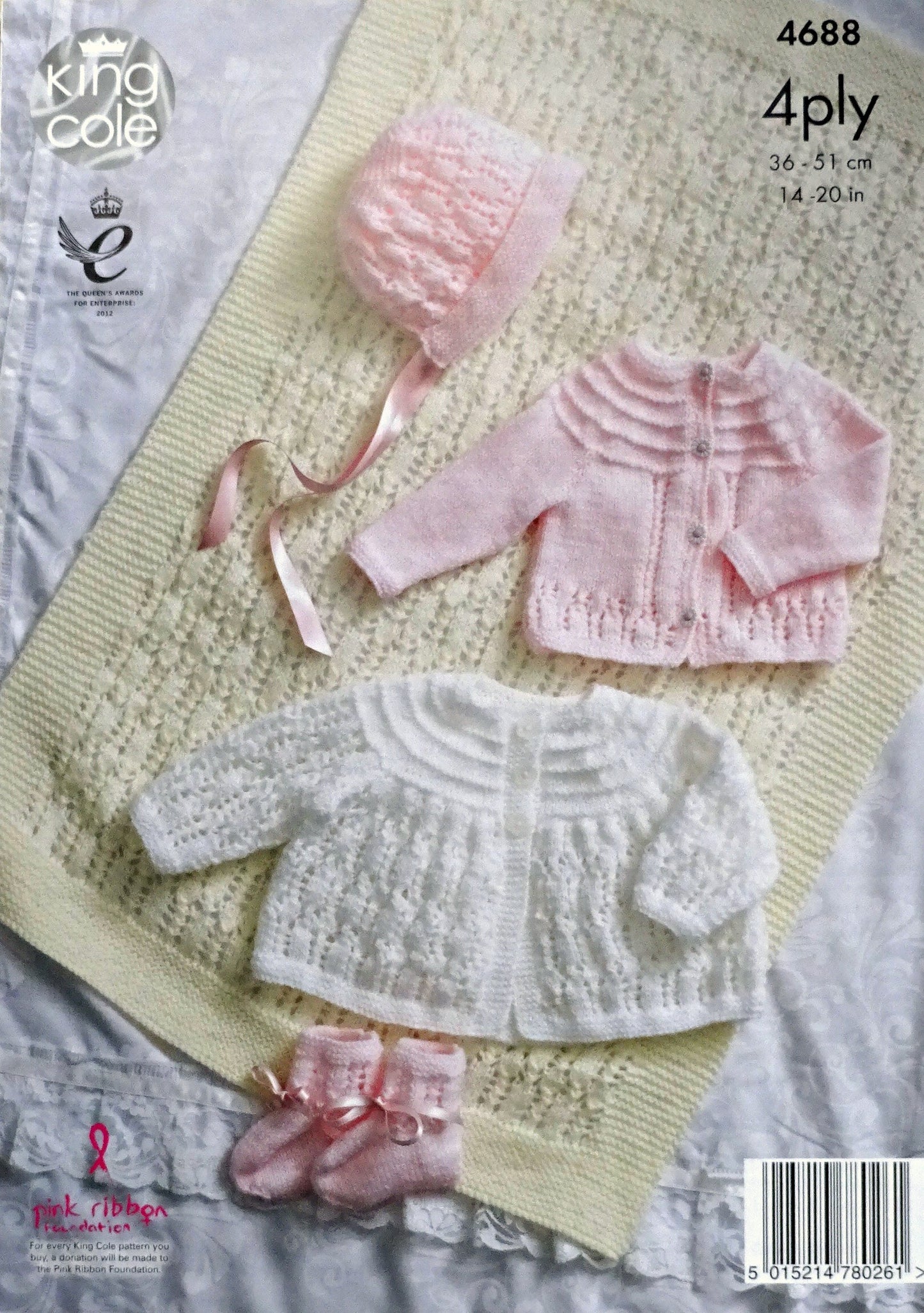 DIGITAL Knitting Pattern Baby Blanket Cardigan Matinee Jacket Bootees & Hat 4ply 4688