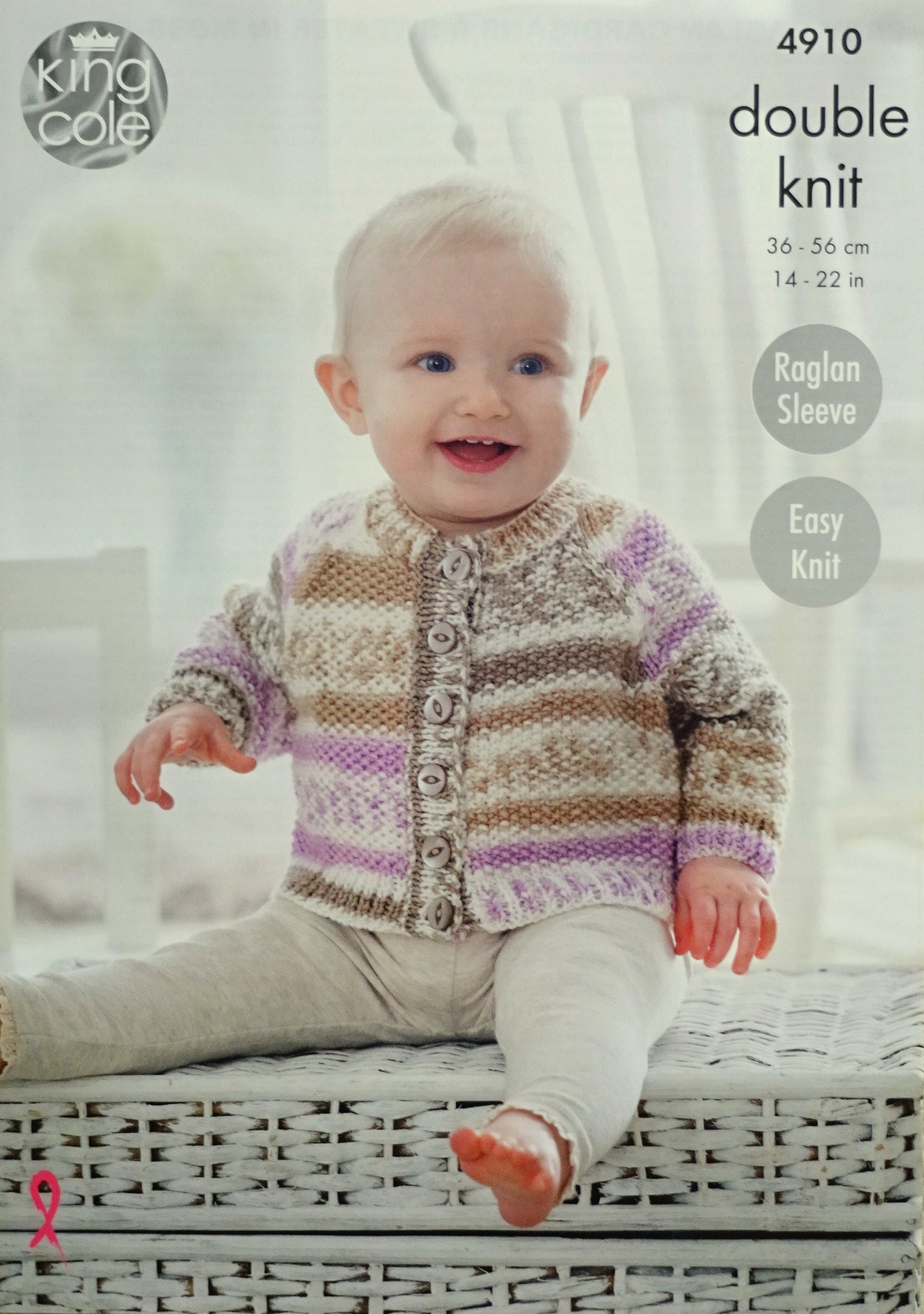 DIGITAL Knitting Pattern Baby Easy Knit Cardigans and Jumper DK 4910 King Cole