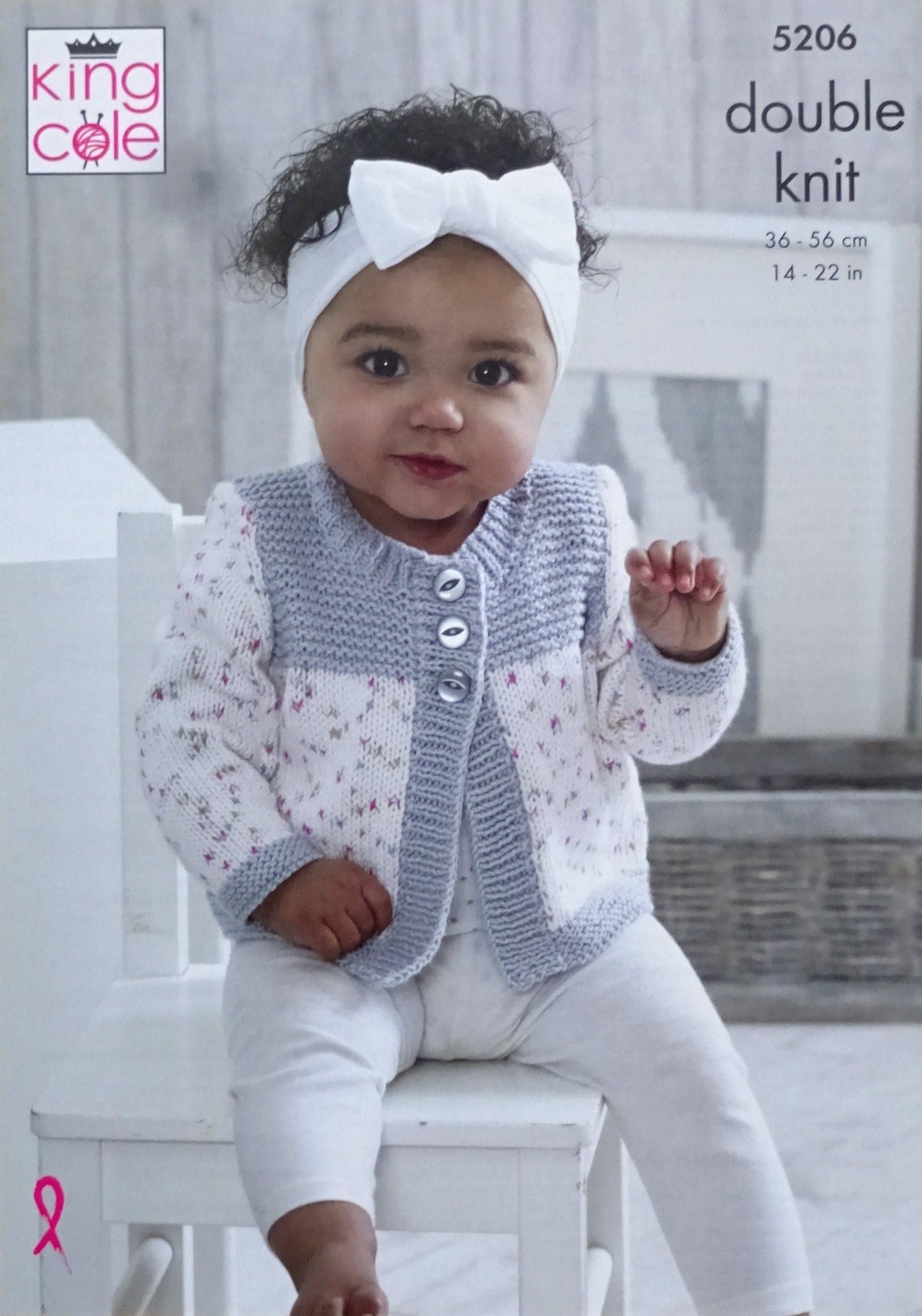DIGITAL KNITTING PATTERN Baby Long & Cap Sleeve Cardigans Cottonsoft DK King Cole 5206