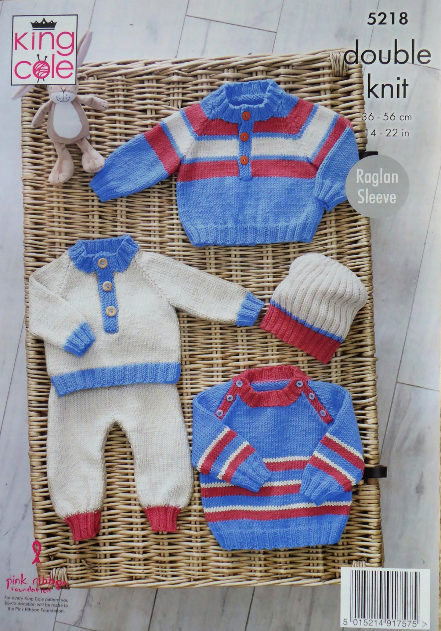 DIGITAL Knitting Pattern Baby Jumpers Trousers & Hat Cherish DK King Cole 5218