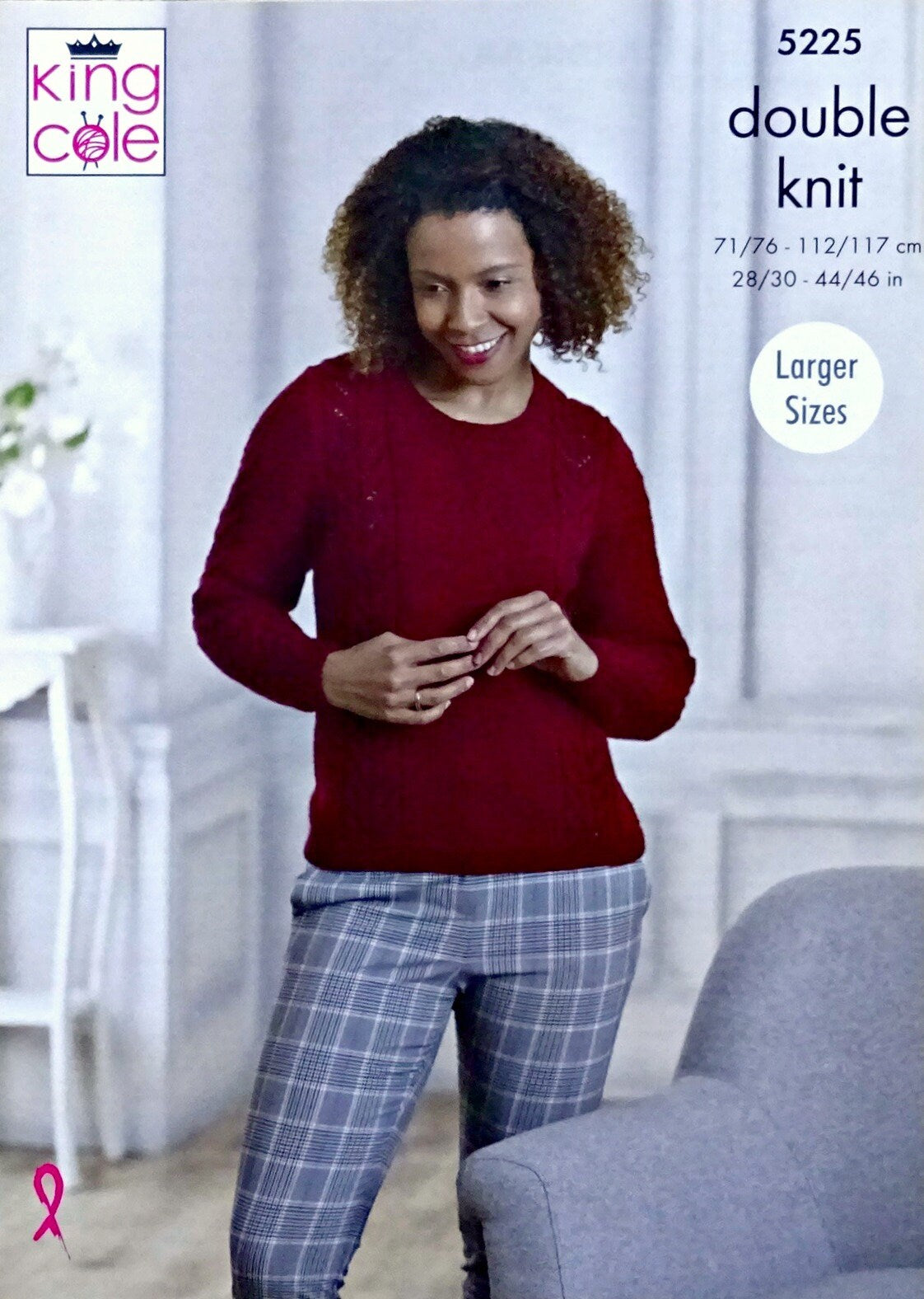 DIGITAL Knitting Pattern Ladies Lace Panel Jumper andJacket DK King Cole 5225