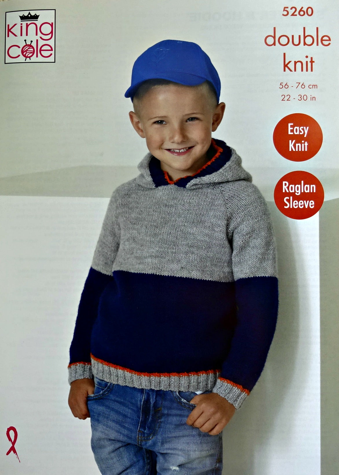 DIGITAL Knitting Pattern Childrens Easy Knit Round Neck & Hooded Jumpers DK King Cole 5260