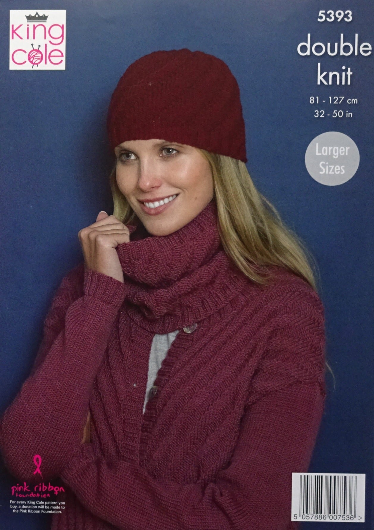 DIGITAL Knitting Pattern Ladies Long Cardigan, Hat and Cowl Merino DK 5393 King Cole