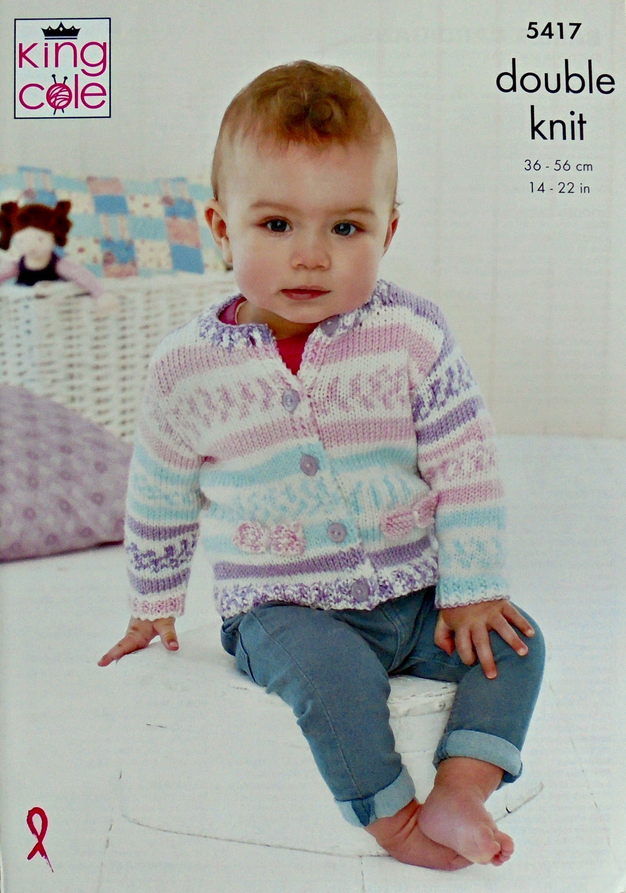DIGITAL Knitting Pattern Babys Cardigans and Hooded Jacket DK 5417 King Cole