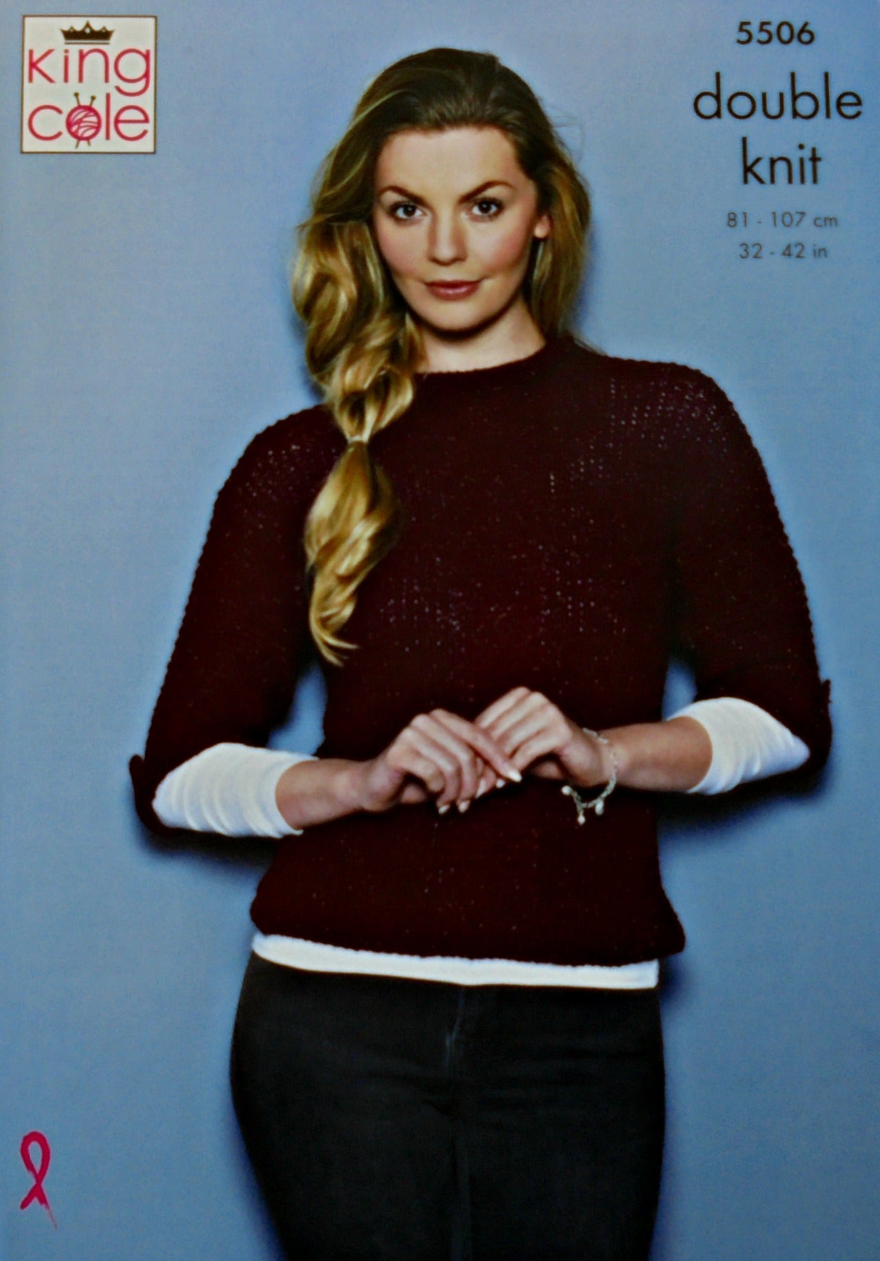 DIGITAL Knitting Pattern Ladies Textured Jumper and Cardigan Glitz DK King Cole 5506