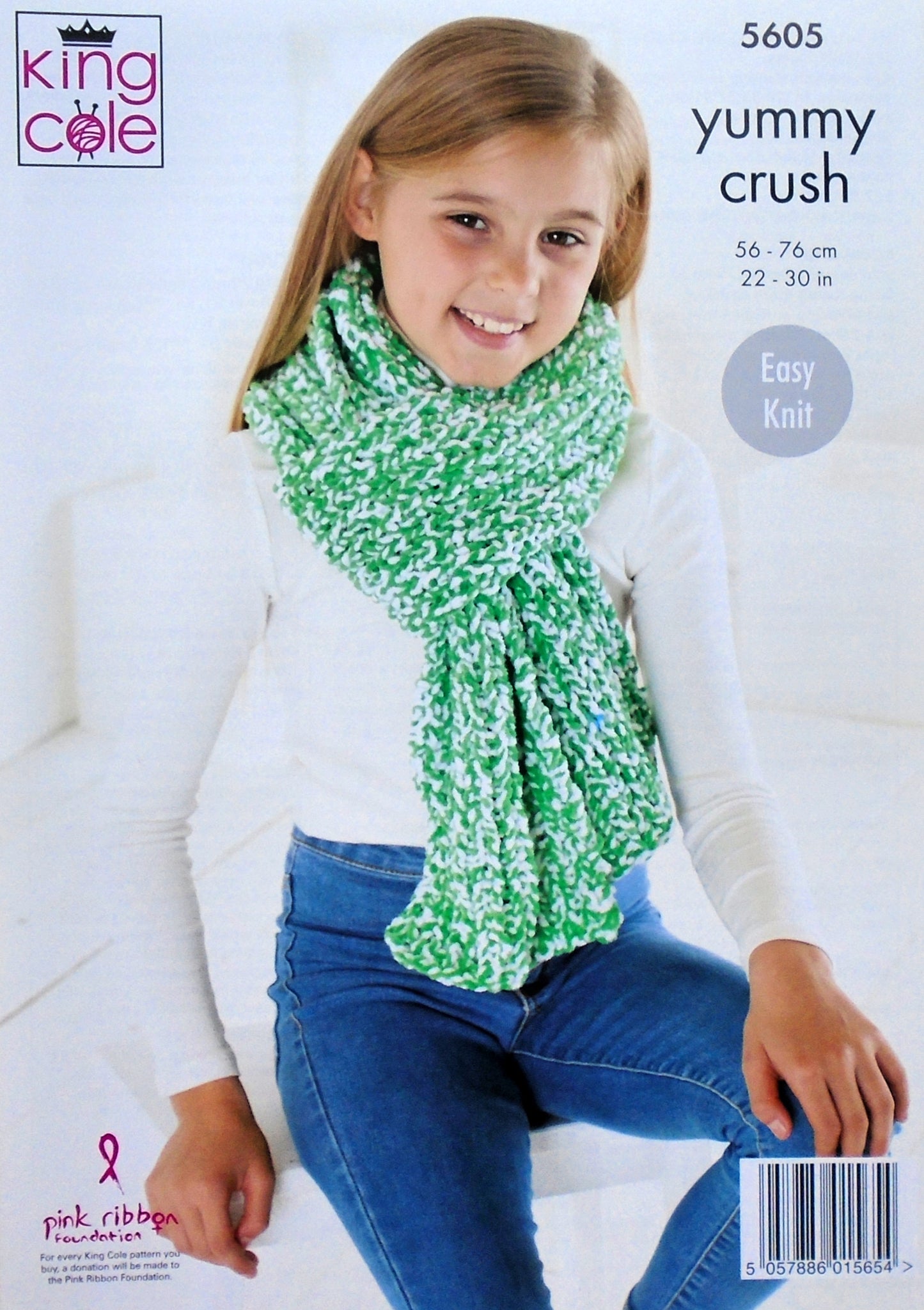 DIGITAL Knitting Pattern Girls Easy Knit Cardigan and Scarf Yummy Chunky King Cole 5605