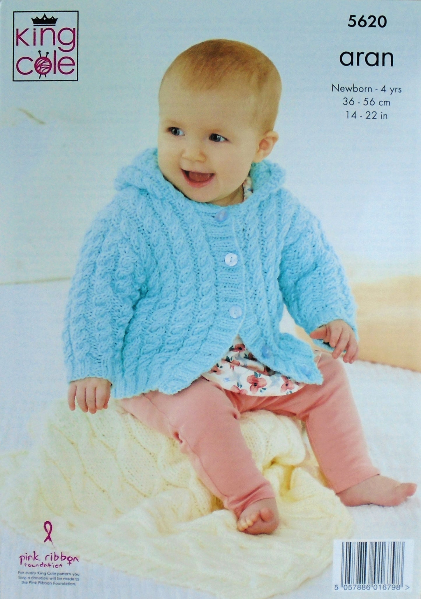 DIGITAL Knitting Pattern Cable Coat Hat Hoodie & Blanket Aran King Cole 5620