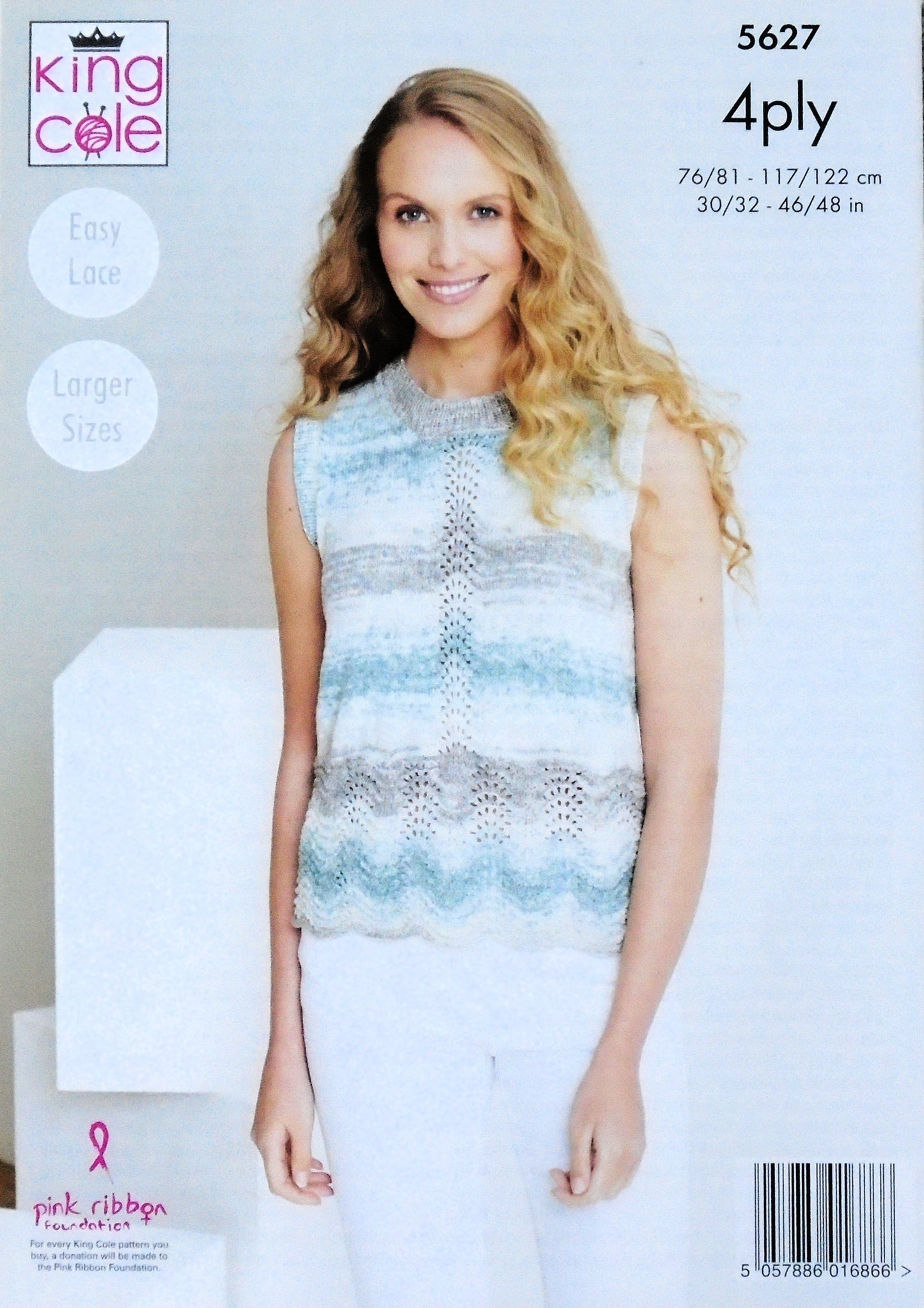 DIGITAL Knitting Pattern Ladies Lace Cardigan and Sleeveless Lace Top Drifter 4ply King Cole 5627