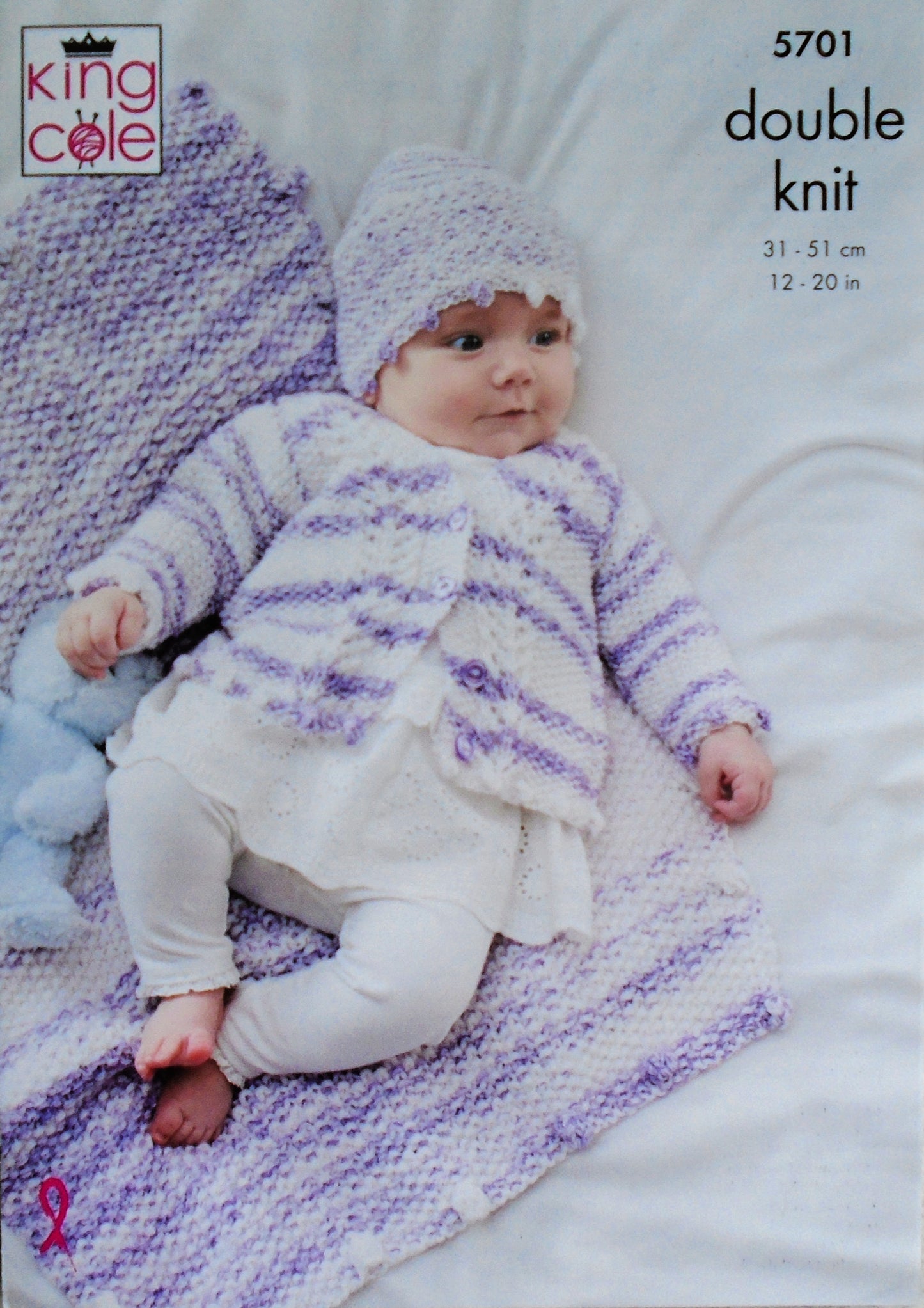 DIGITAL Knitting Pattern Baby's Cardigans, Coat, Blanket and Hat DK King Cole 5701