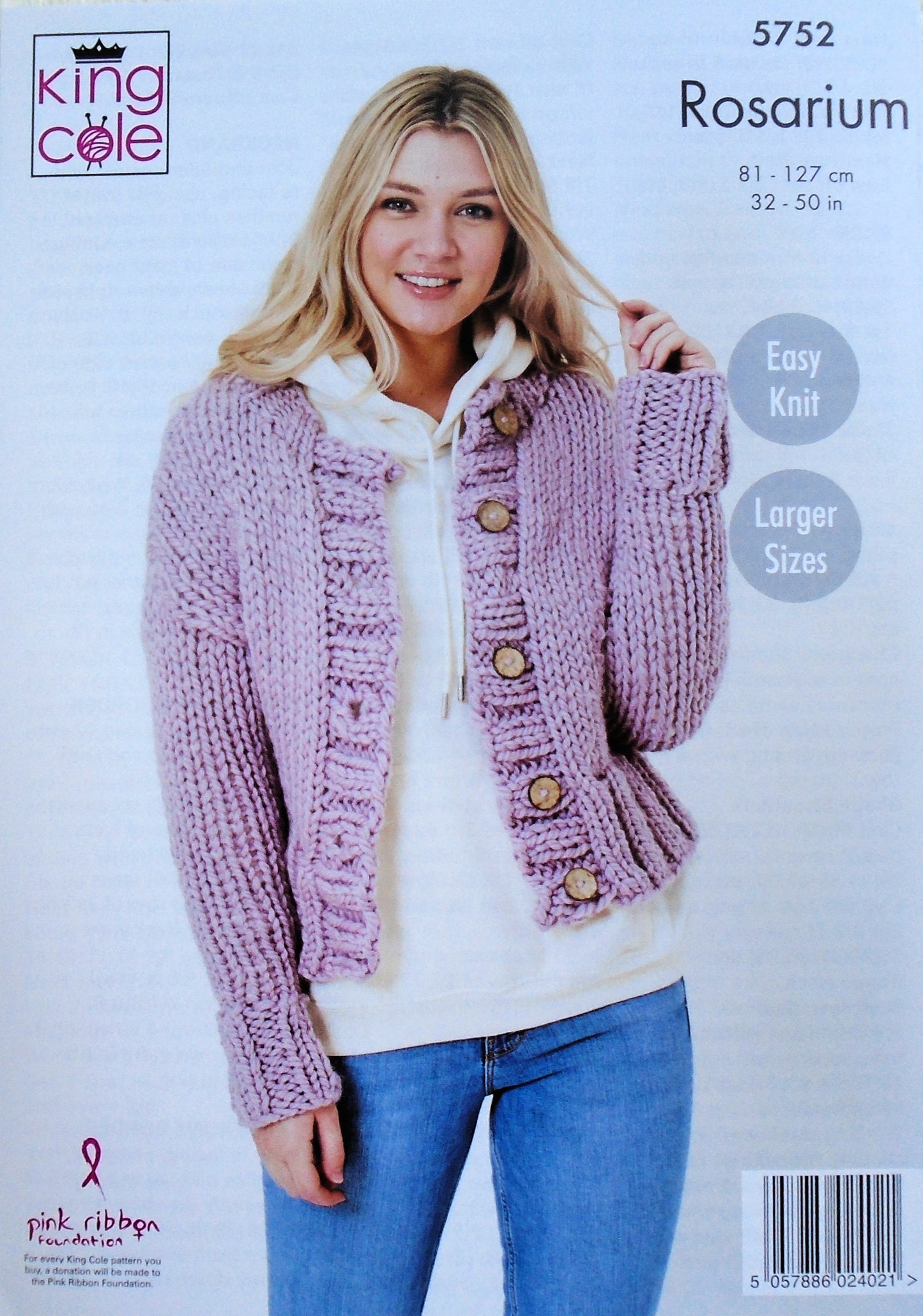 DIGITAL Knitting Pattern Ladies Easy Knit Jacket & Cardigan Mega Chunky King Cole 5752