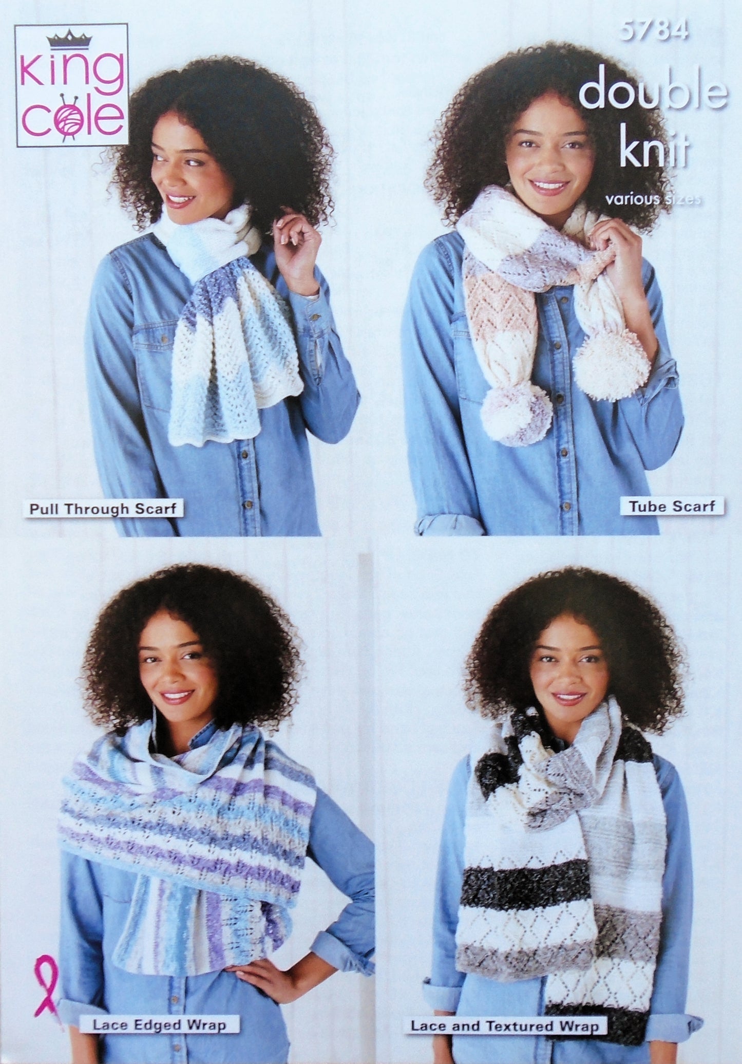 DIGITAL Knitting Pattern Easy Knit Plain or Lace Throw and Bed Runner Harvest DK 5784