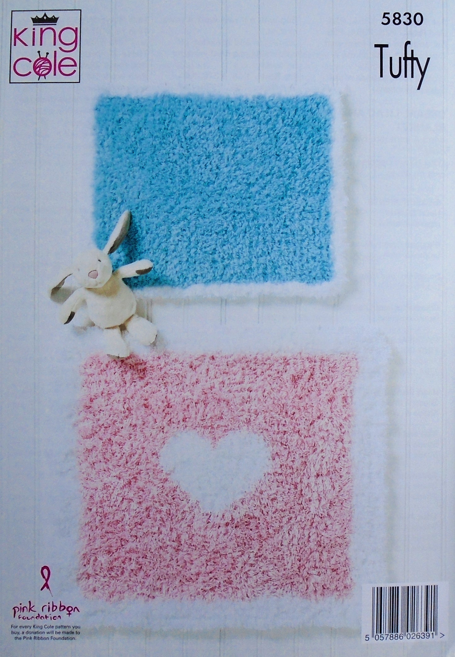 DIGITAL Knitting Pattern Baby Blankets in 4 styles Tufty Super Chunky King Cole 5830