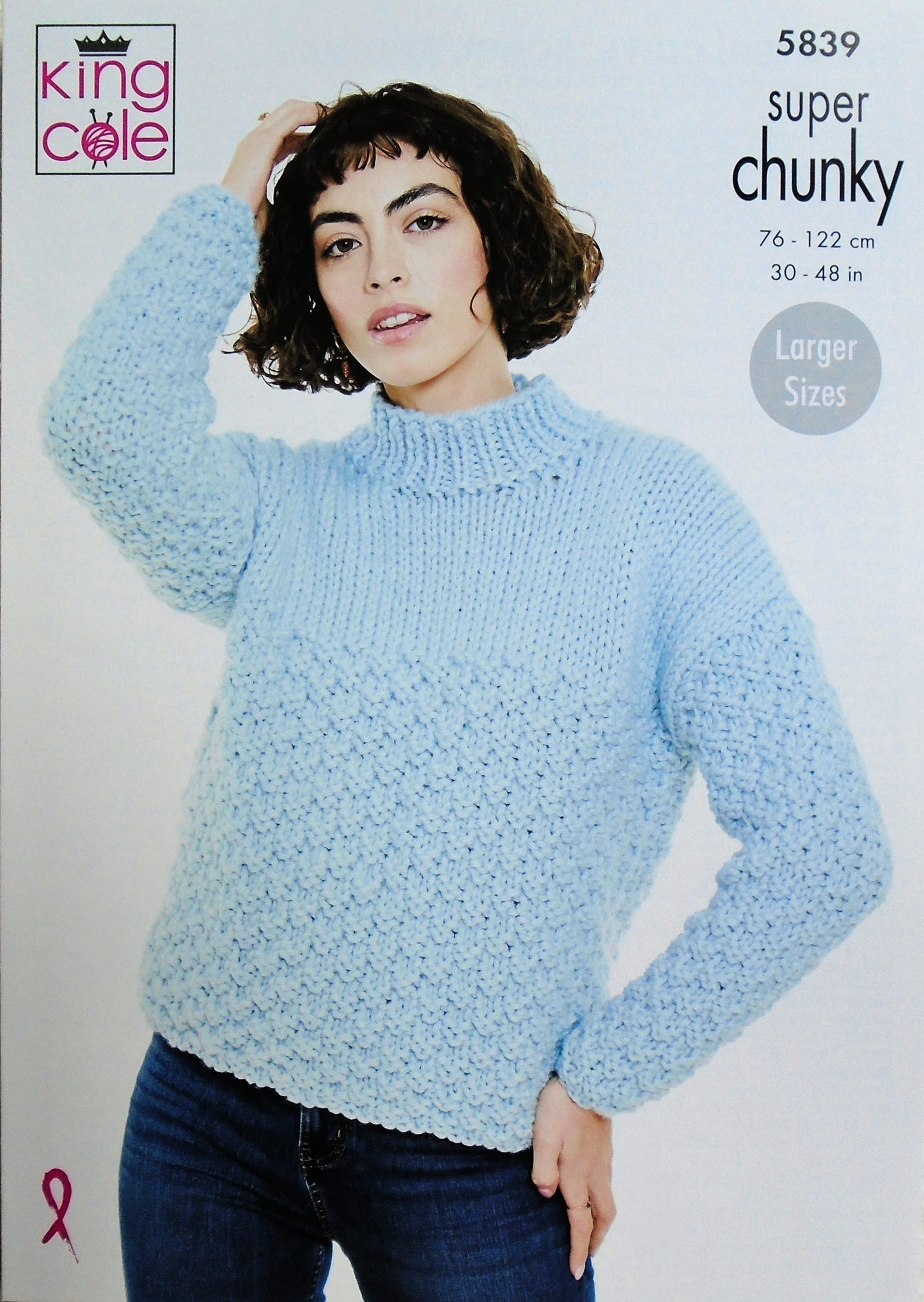 DIGITAL Knitting Pattern Ladies Easy Knit Jumper Hat Scarf & Cowl Super Chunky 5839