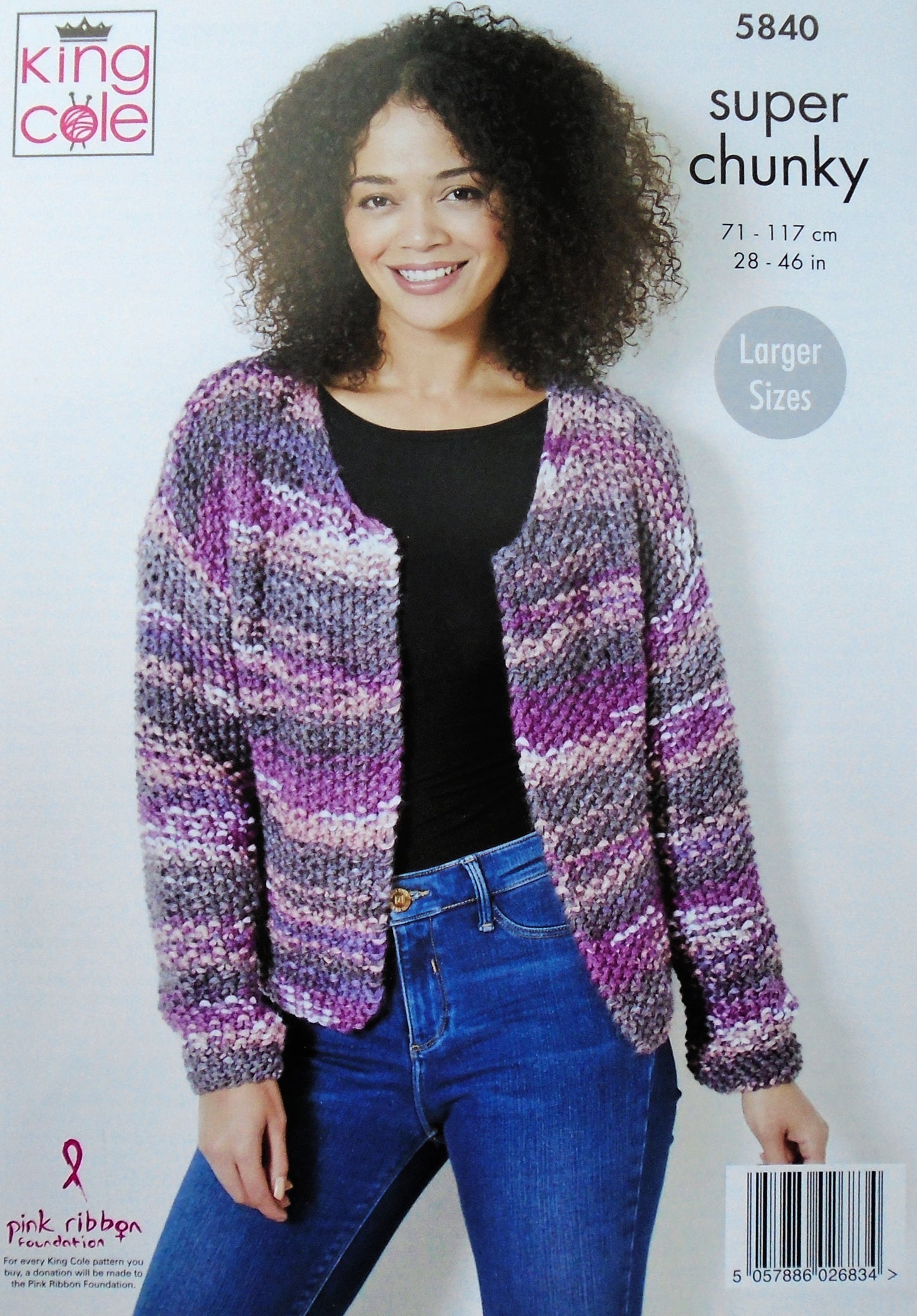 DIGITAL Knitting Pattern Ladies Easy Knit Jacket, Scarf, Hat and Cowl Super Chunky King Cole 5840
