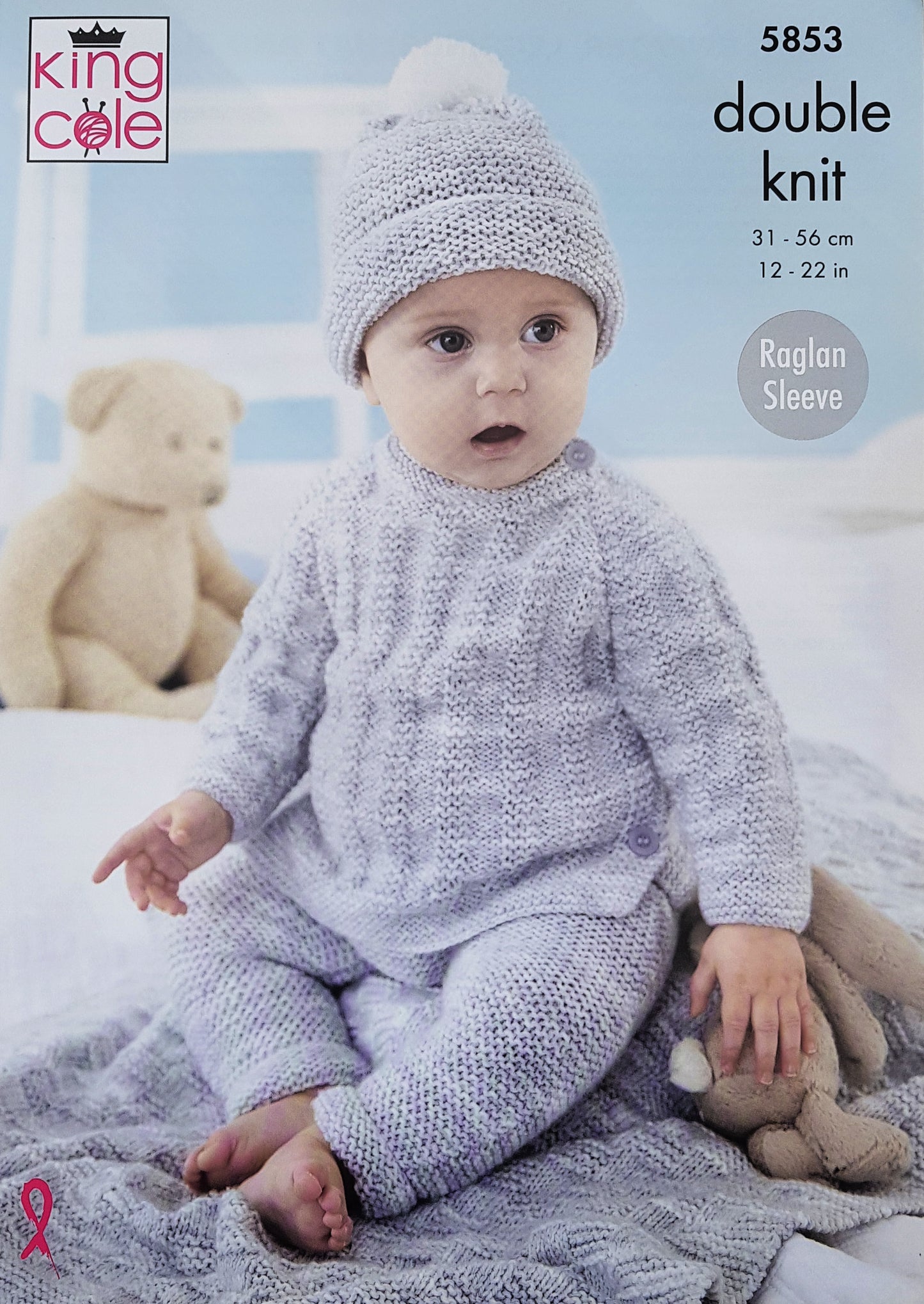 DIGITAL Knitting Pattern Baby Jacket, Hat, Jumper, Leggings & Blanket DK King Cole 5853