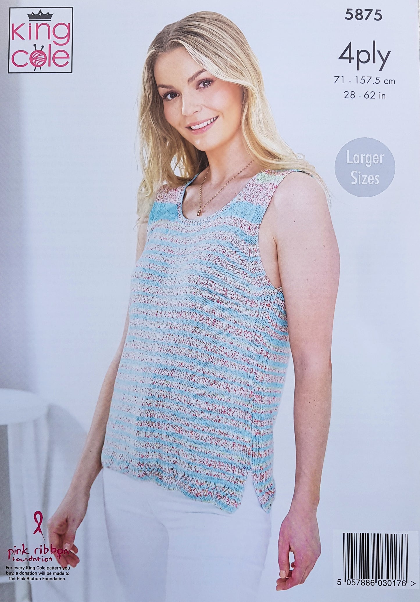 DIGITAL Knitting Pattern Ladies Summer Tops Inc Plus Sizes 4ply 5875 King Cole