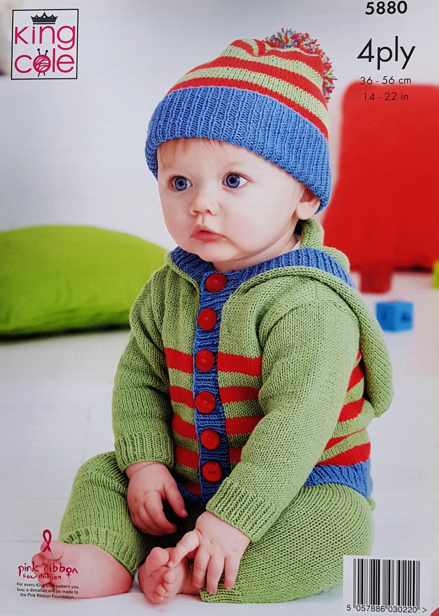 DIGITAL Knitting Pattern Baby Jumper Trousers Hoodie & Hat 4ply King Cole 5880