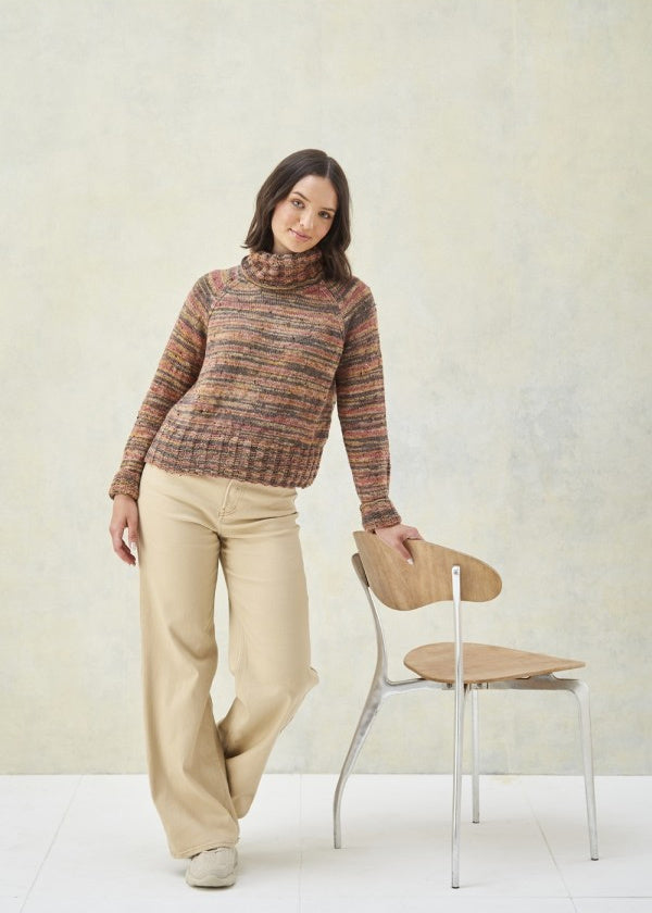 DIGITAL Knitting Pattern Ladies Round & Cowl Neck Jumpers Prism DK 5997 King Cole