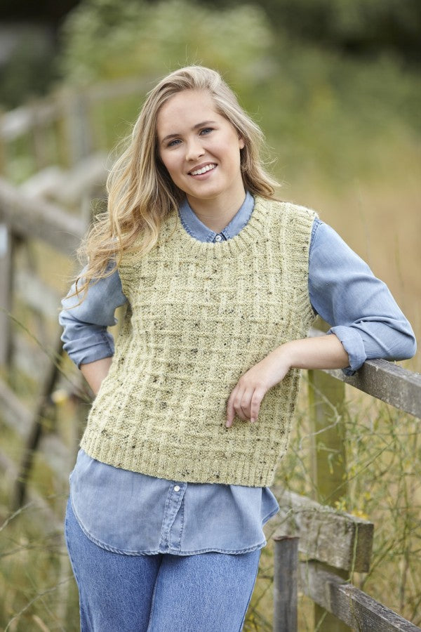 DIGITAL Knitting Pattern Ladies Tank Top and Waistcoat Prism DK 6100 King Cole