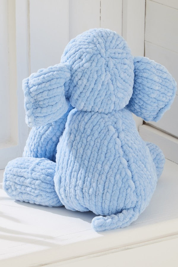 DIGITAL Knitting Pattern Elephant Toys 3 Sizes Super Yummy Chunky King Cole 9185