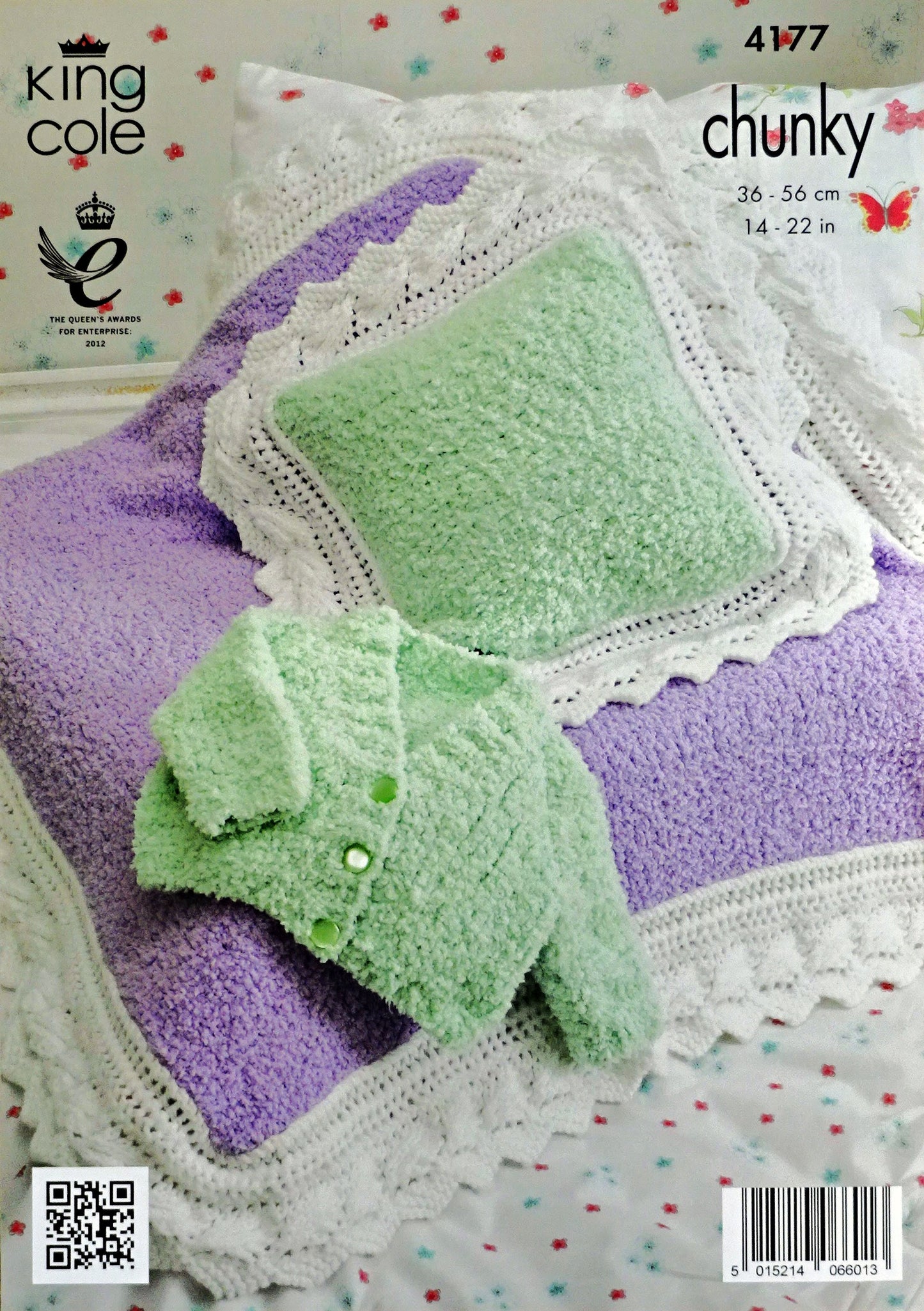 DIGITAL Knitting Pattern Baby's Easy Knit Blanket, Cardigan and Cushion/Pillow Cuddles DK King Cole 4177