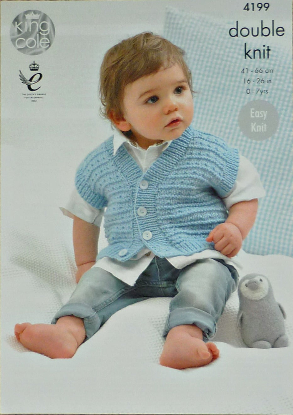 DIGITAL Knitting Pattern Baby's Jacket, Cardigan and Waistcoat DK 4199 King Cole
