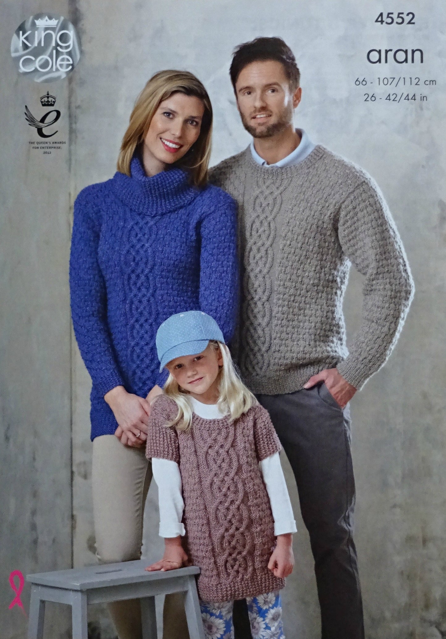 DIGITAL Knitting Pattern Ladies Mens & Childrens Cable Jumper and Tunics Aran 4552 King Cole