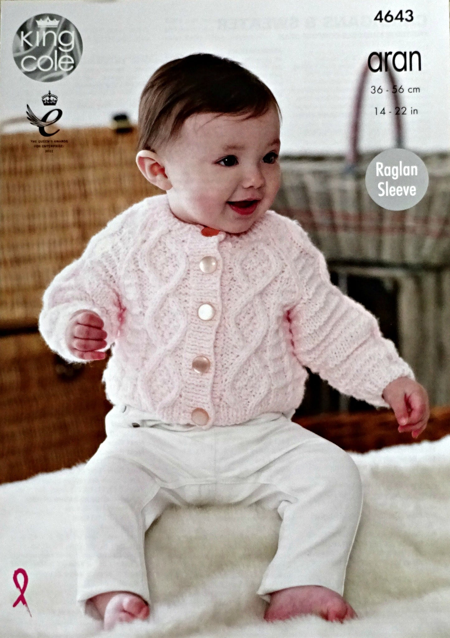 DIGITAL Knitting Pattern Baby's Cable Jumper and Cardigans Aran King Cole 4643