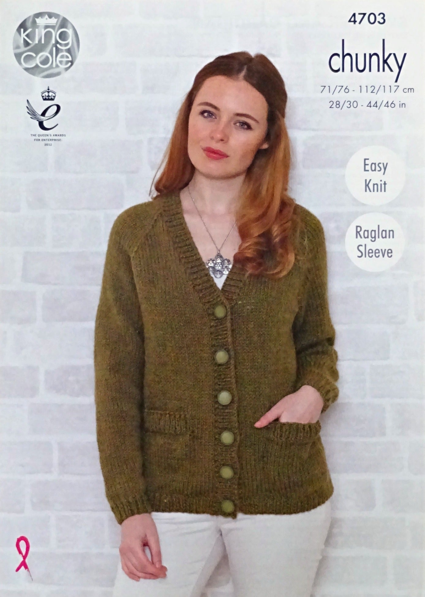 DIGITAL Knitting Pattern Ladies Easy Knit Jumper and Jacket with Pockets Chunky King Cole 4703