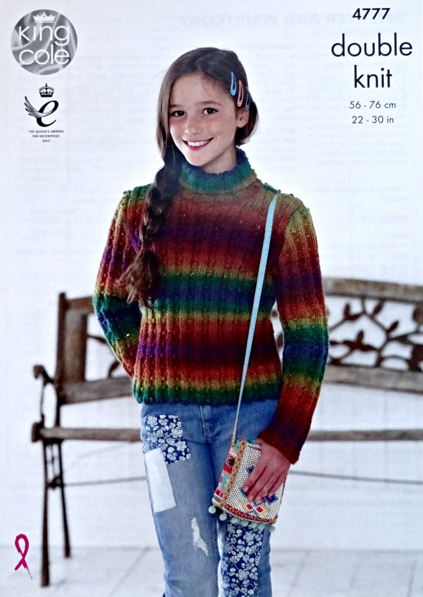 DIGITAL Knitting Pattern Girls Bobble Cardigan and Jumper Riot DK King Cole 4777