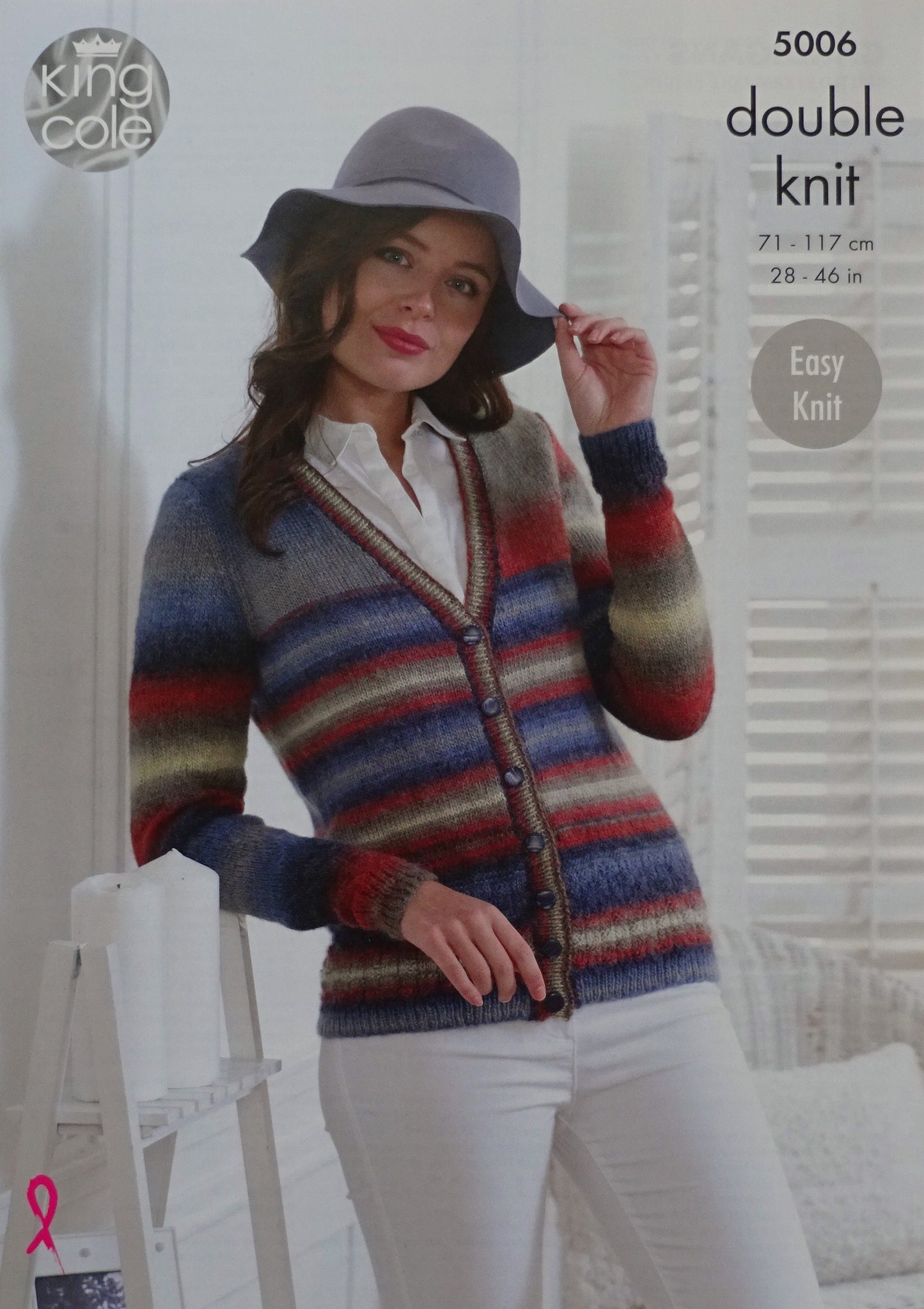 DIGITAL Knitting Pattern Ladies Easy Knit Cardigans DK King Cole 5006