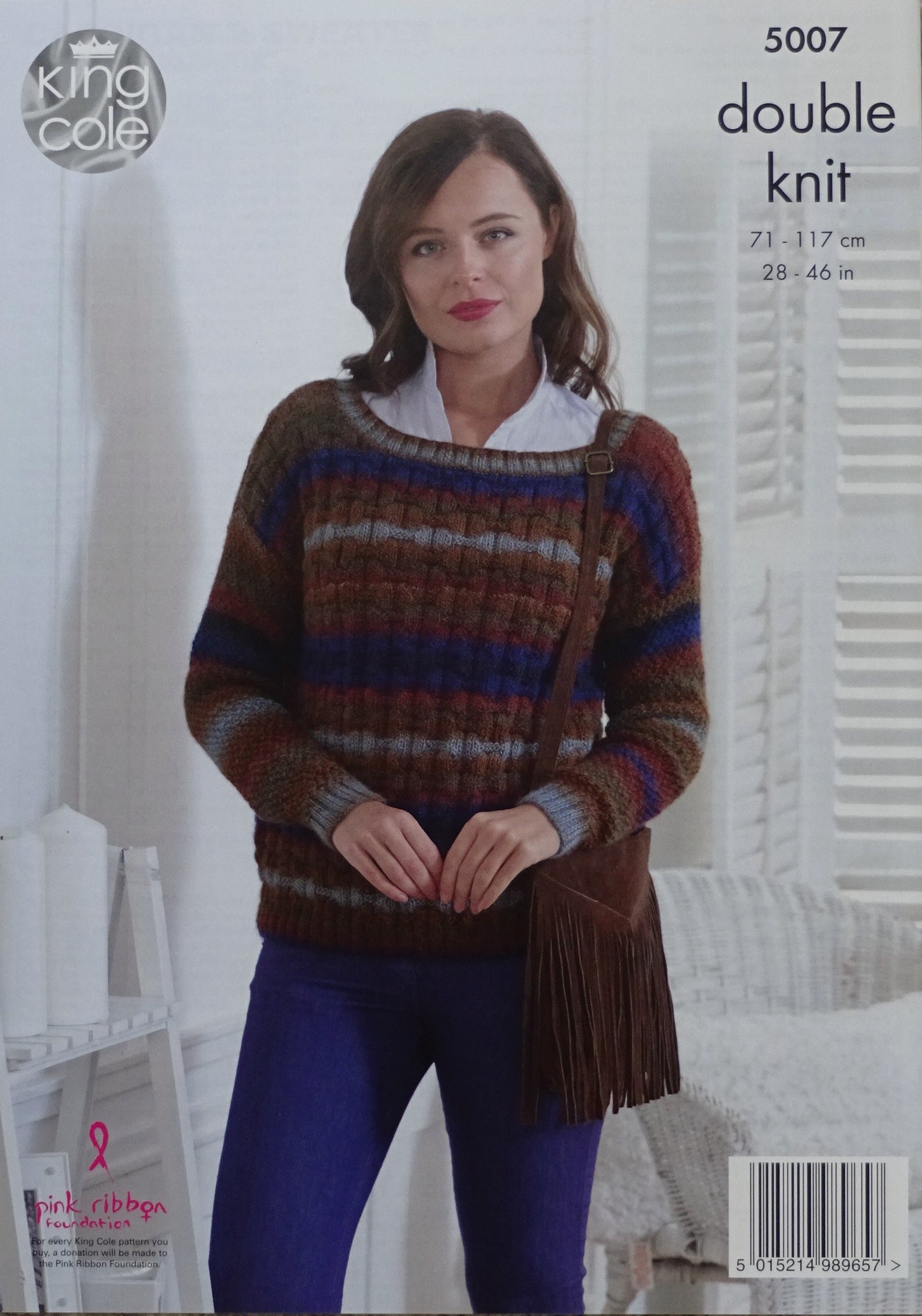 DIGITAL Knitting Pattern Ladies Textured Jumper and Wrap-Over Cardigans DK King Cole 5007