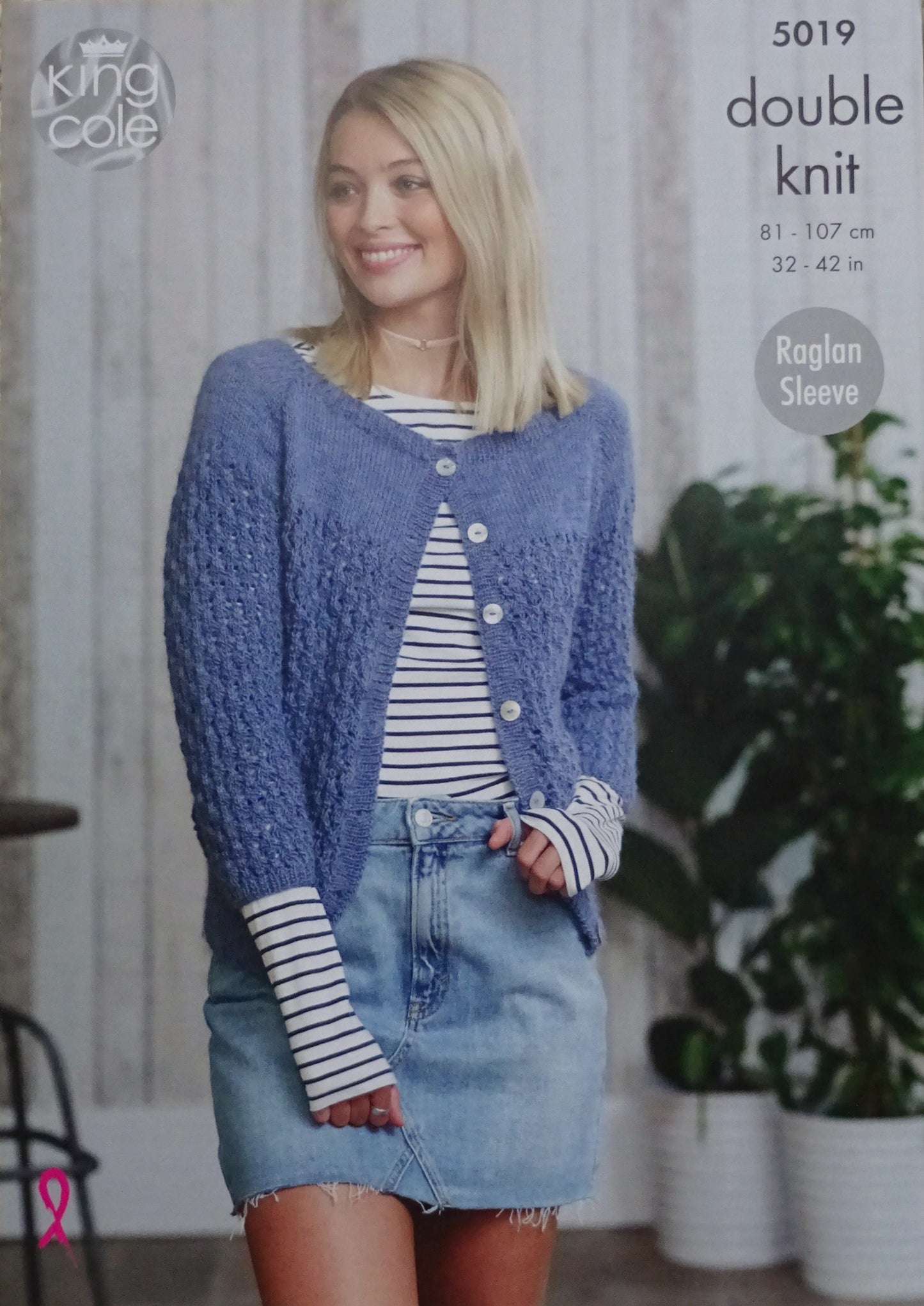 DIGITAL Knitting Pattern Ladies 3/4 or Long Sleeve Lacy Cardigans Panache DK King Cole 5019
