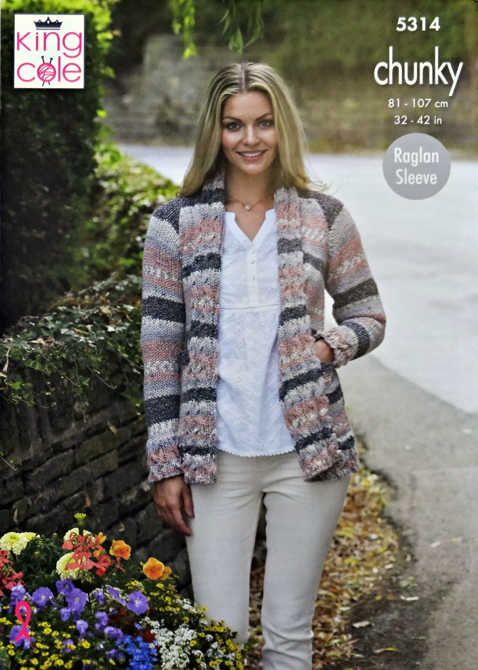 DIGITAL Knitting Pattern Ladies Jacket with Cable Cuffs and Jumper with Cable Hems Chunky 5314